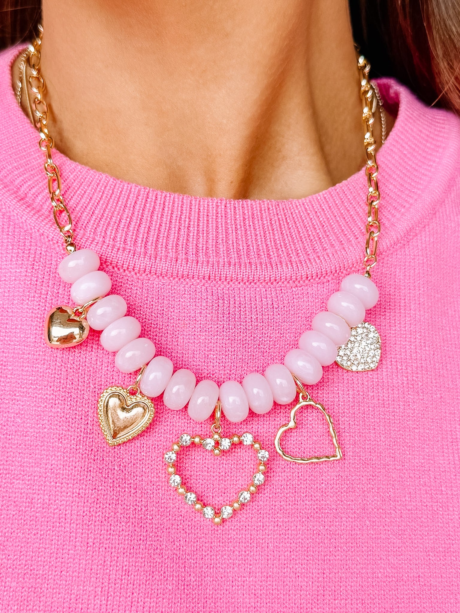Bella Heart Charm Necklace