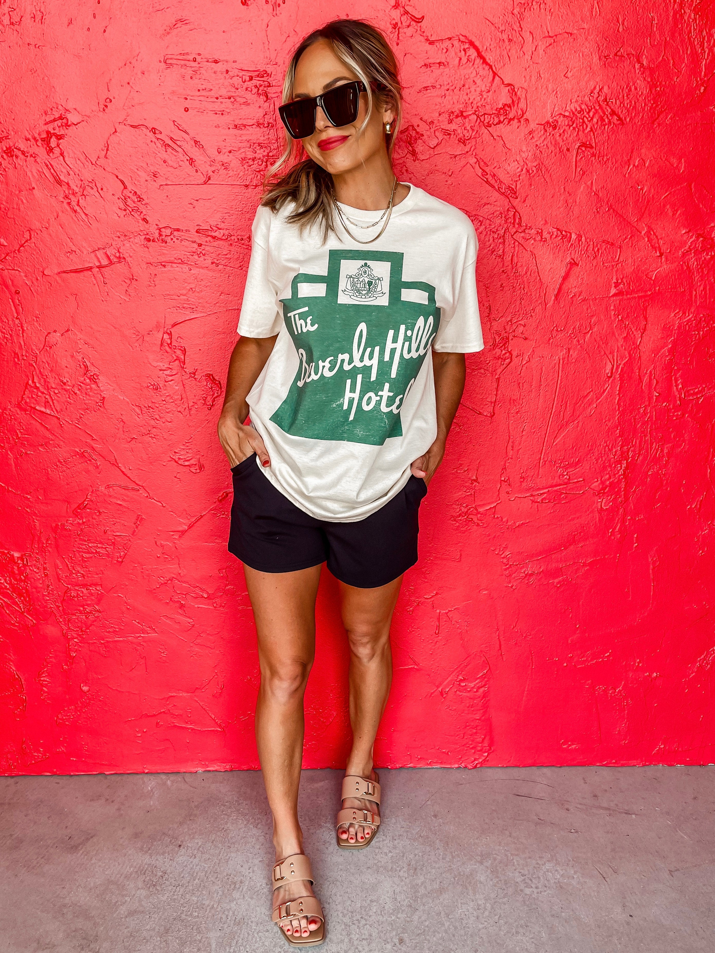Beverly Hills Hotel Oversized Graphic Tee
