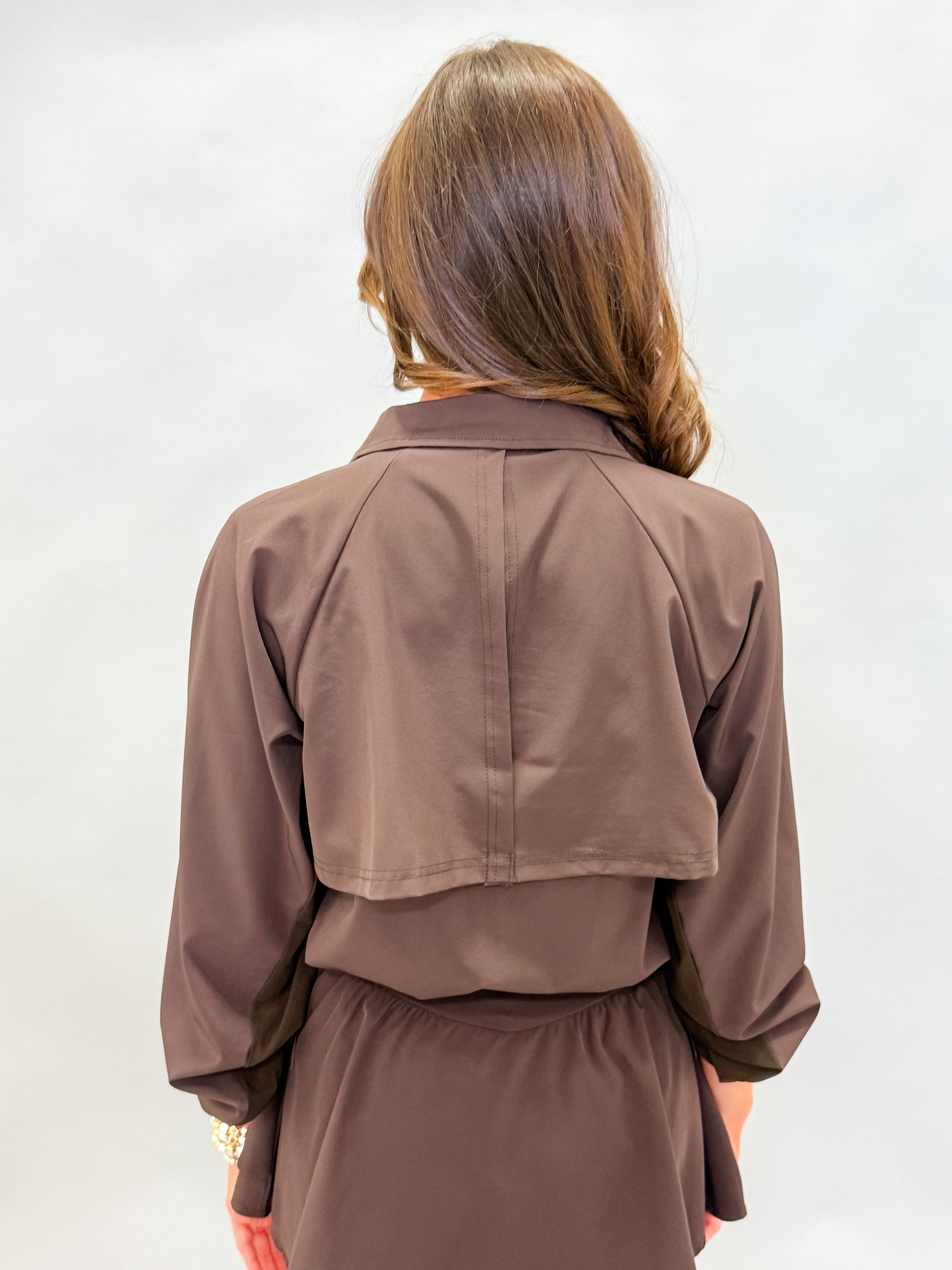 Blaine Windbreaker Active Jacket-Coffee