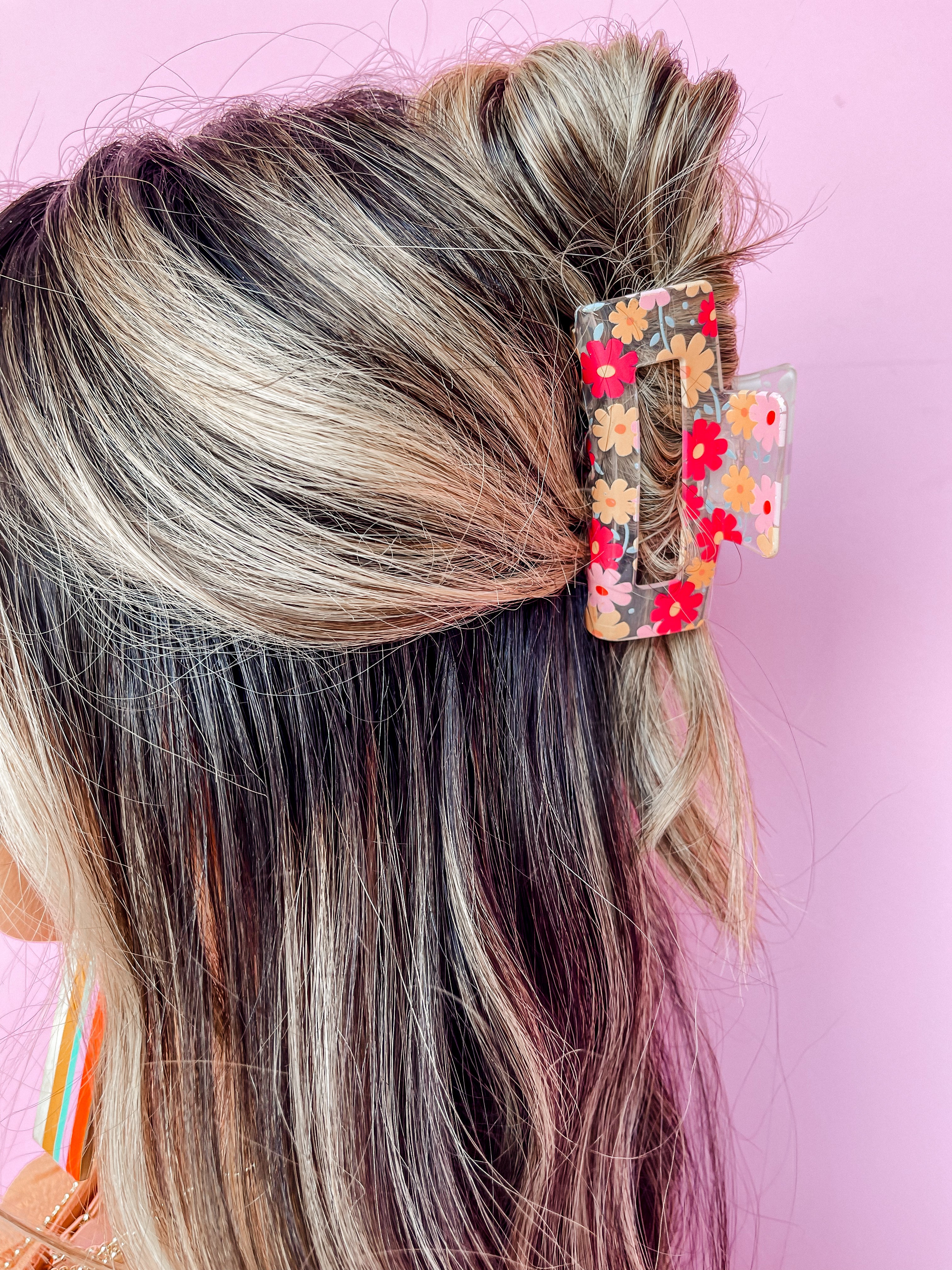 Blooming Flower Hair Claw Clip
