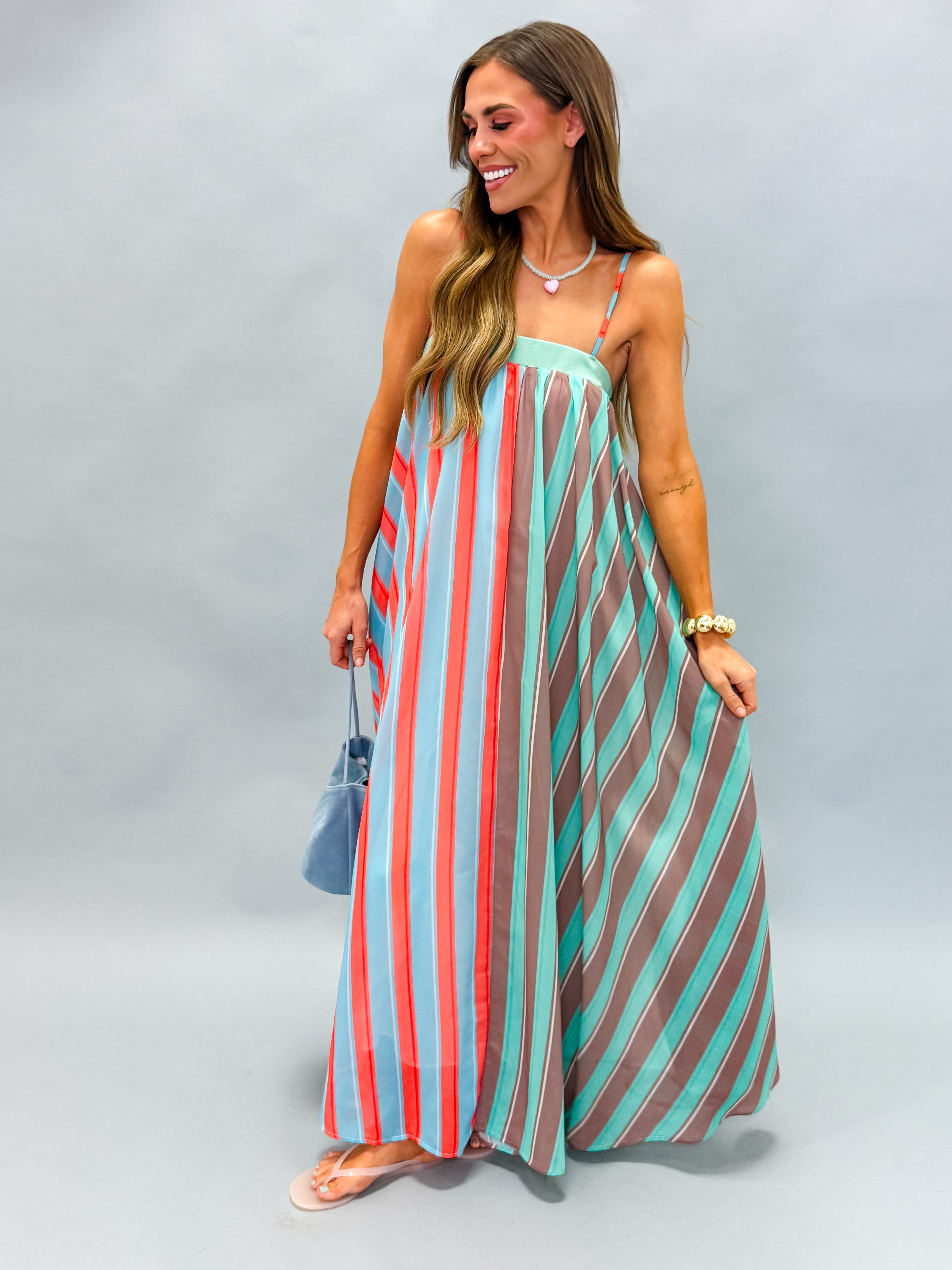 Brielle Striped Maxi Dress