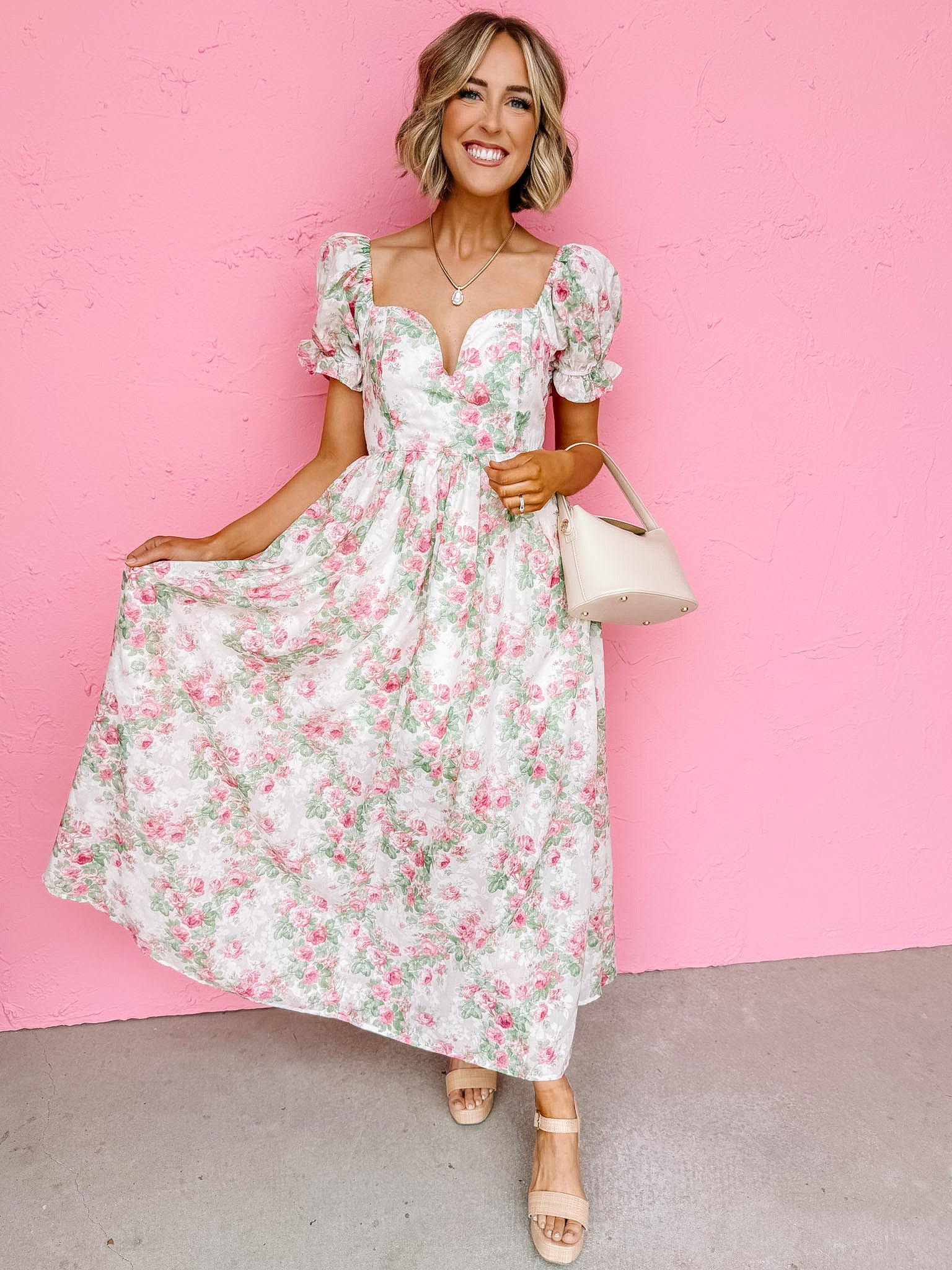 Bronte Floral Print Maxi Dress