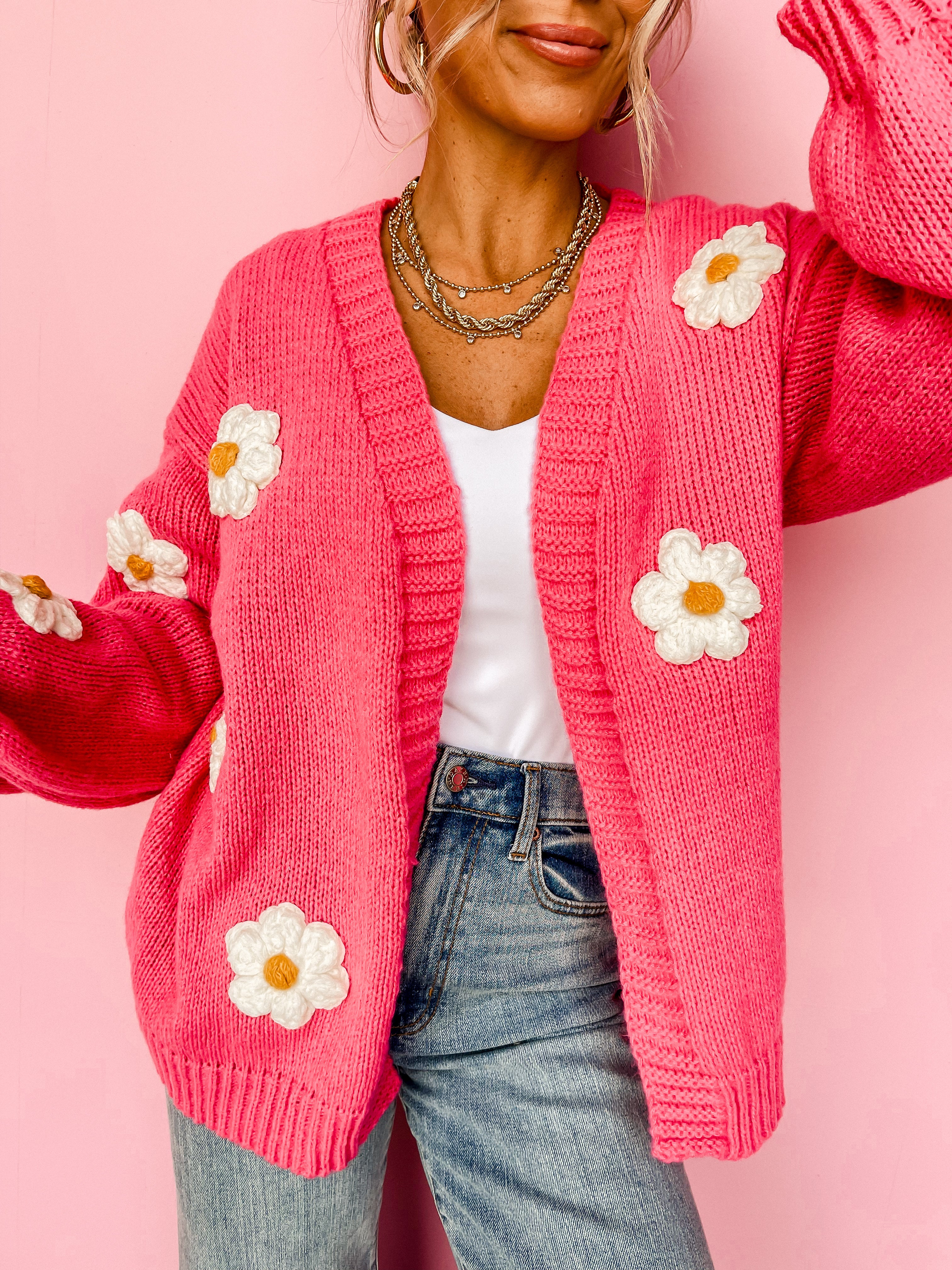 Buy Me Flowers Sweater Cardigan