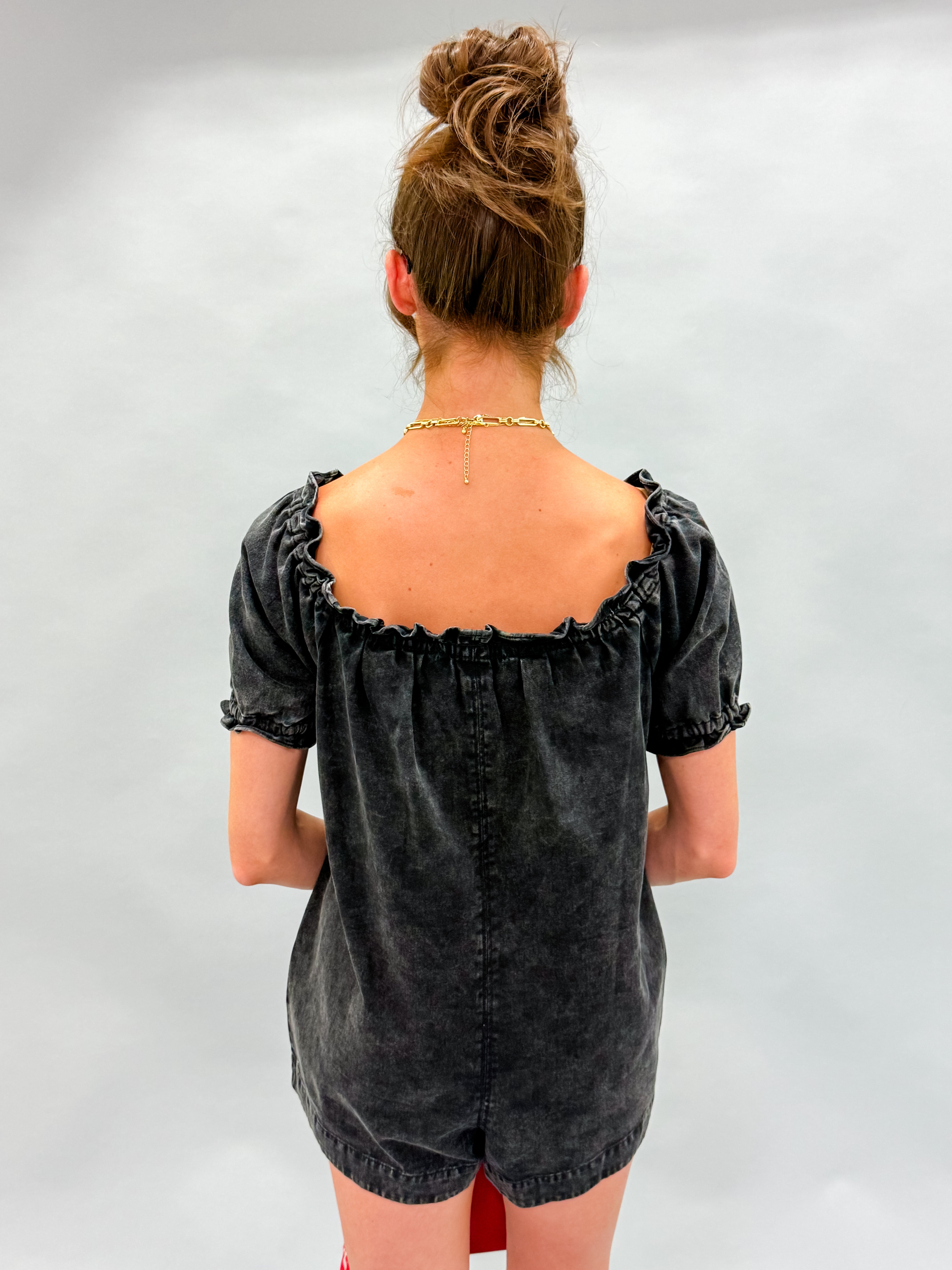 Calliope Puff Sleeve Romper