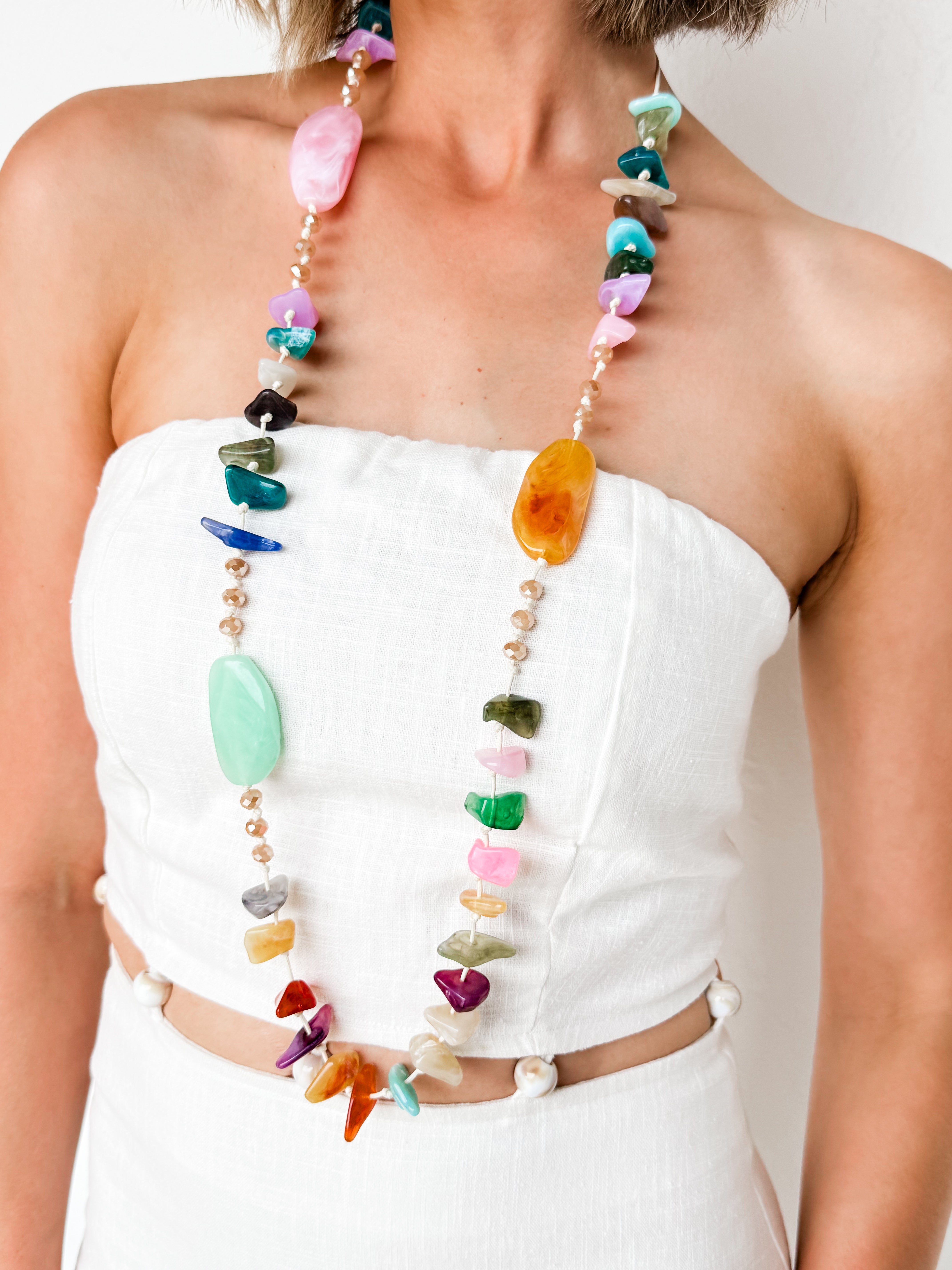 Candace Chunky Beaded Necklace Set
