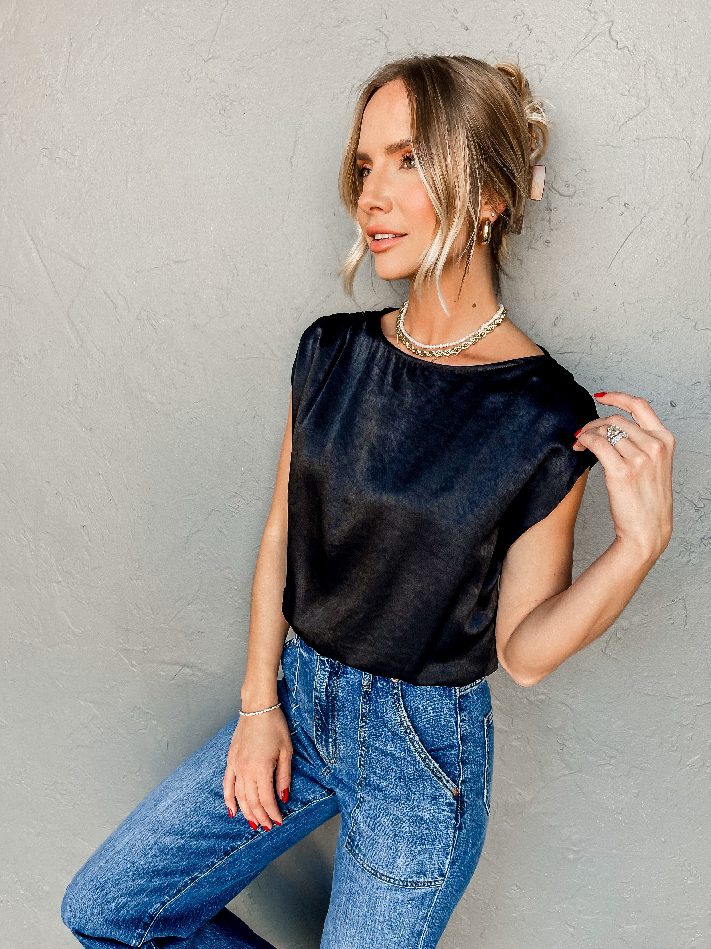 Casually Yours Cap Sleeve Top