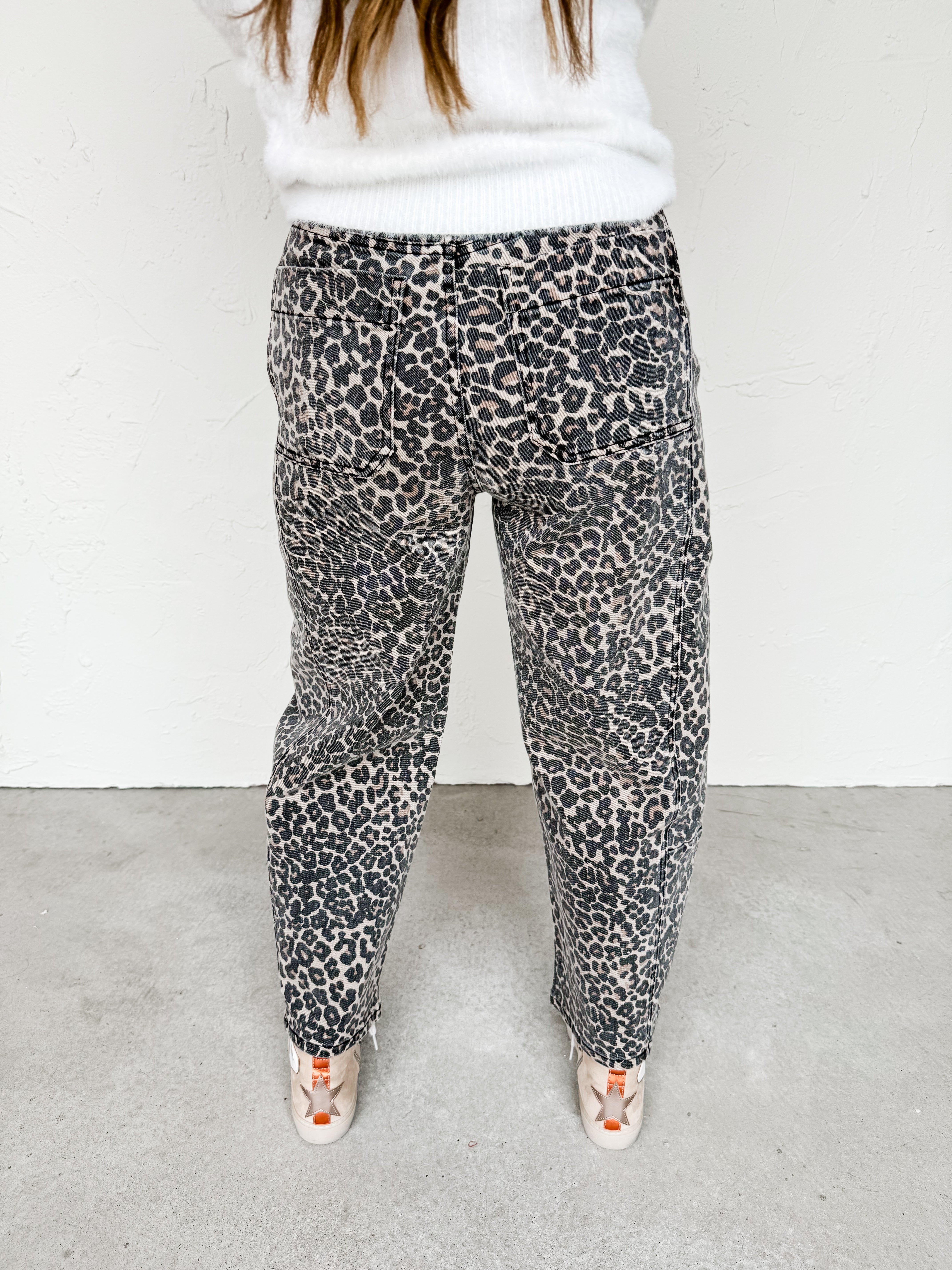 Caught Your Eye Leopard Barrel Pants