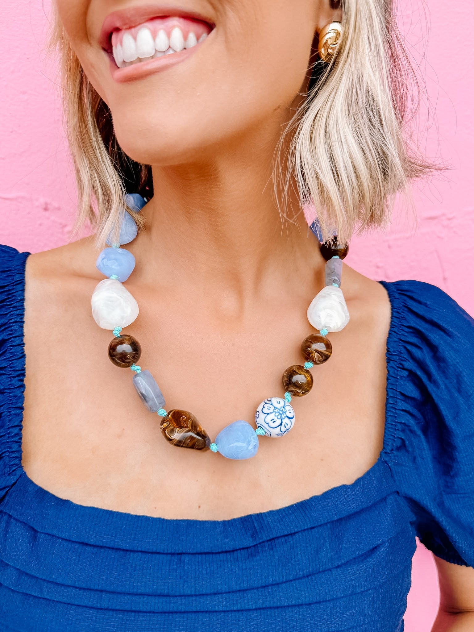 Cece Mixed Beaded Necklace