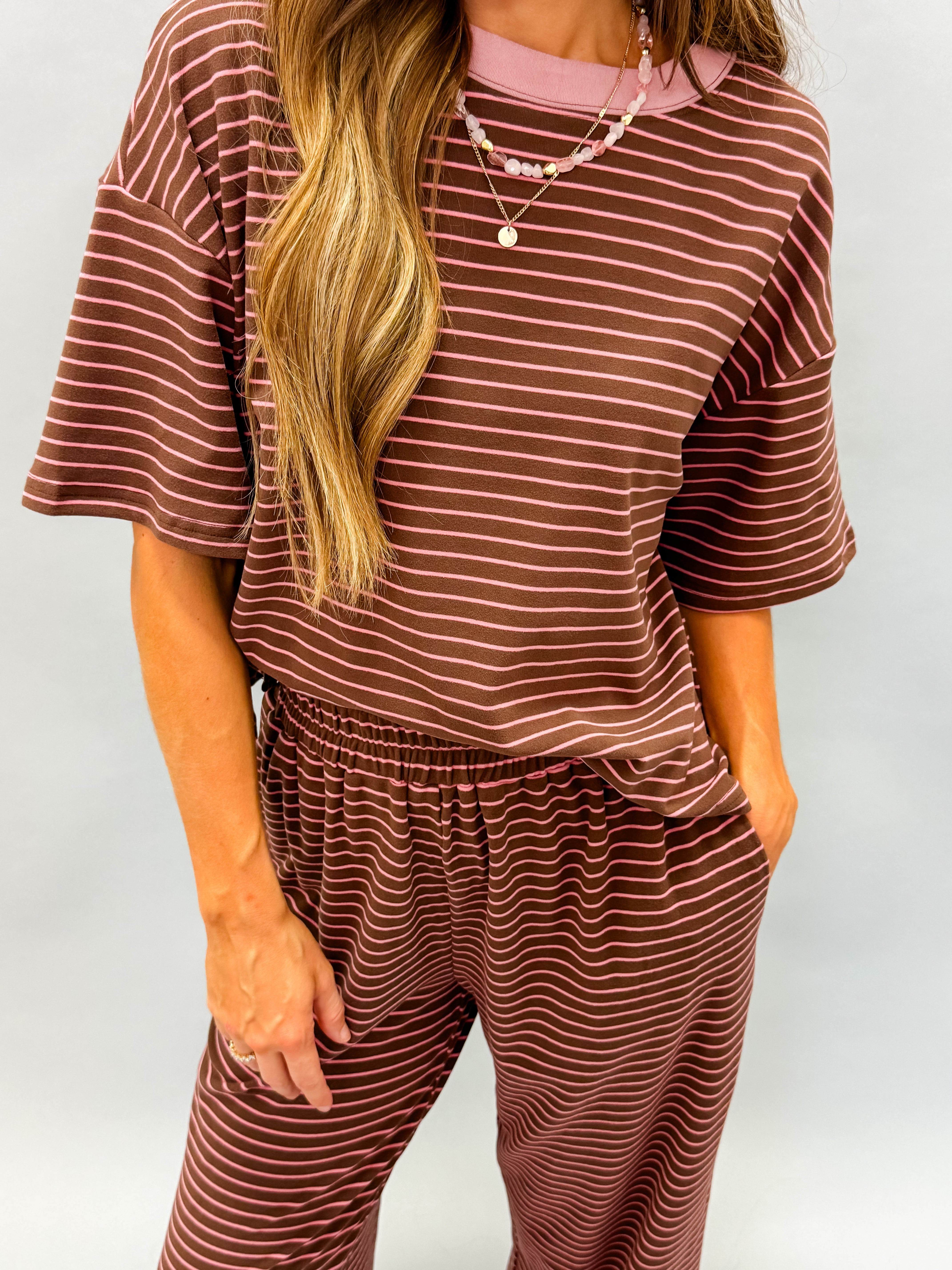 Celia Striped Boxy Top