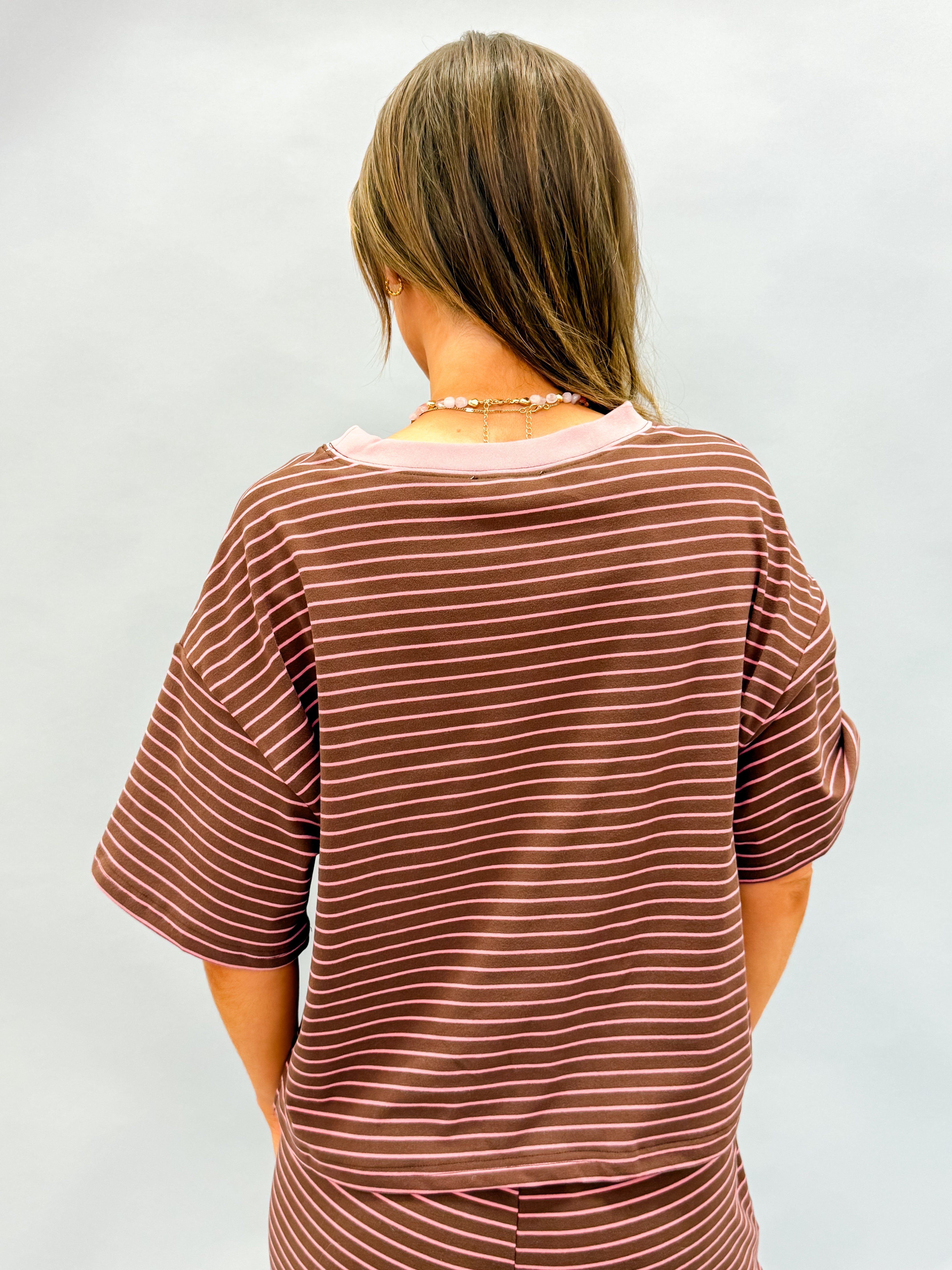 Celia Striped Boxy Top