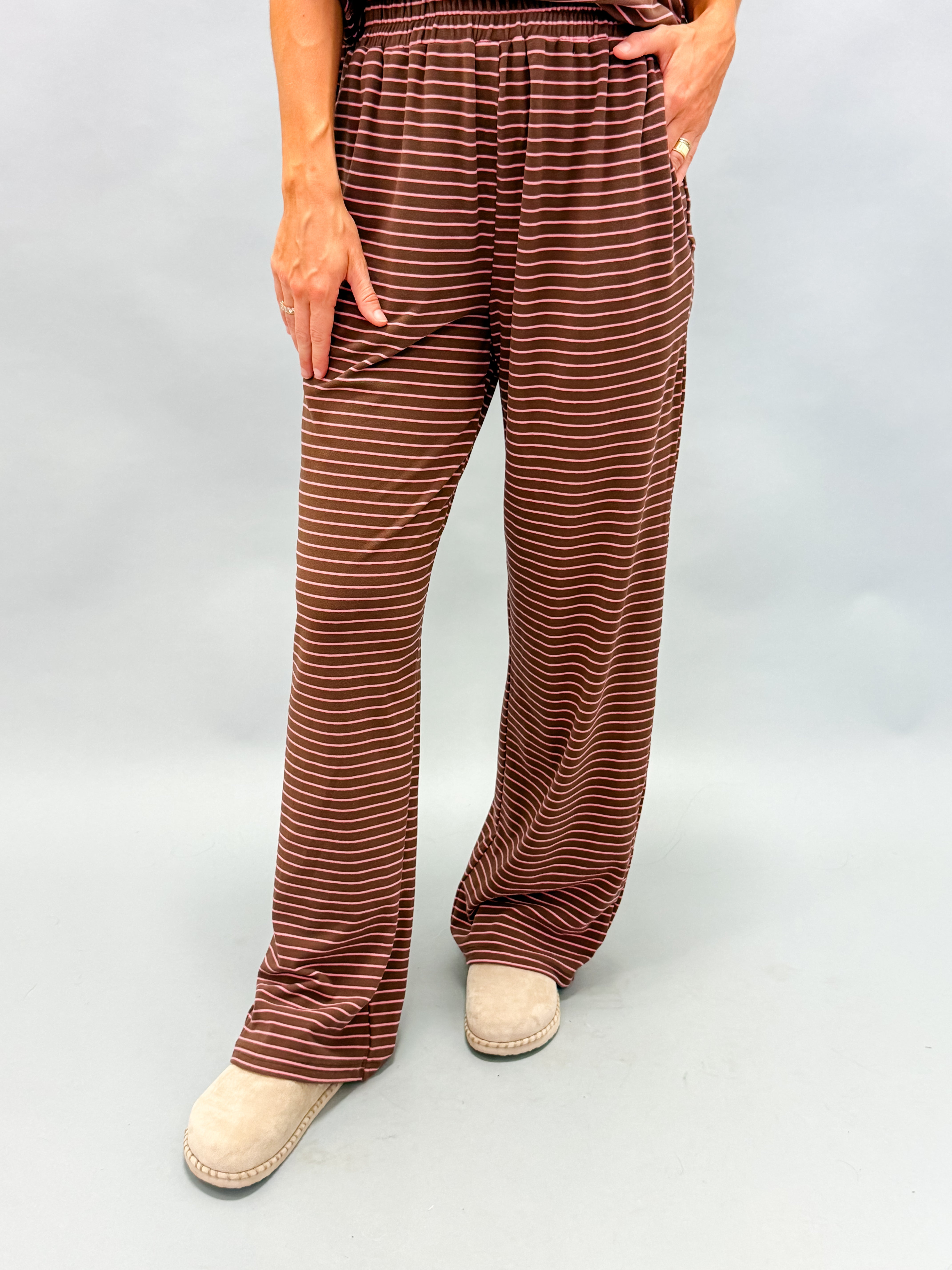 Celia Striped Wide Leg Pants