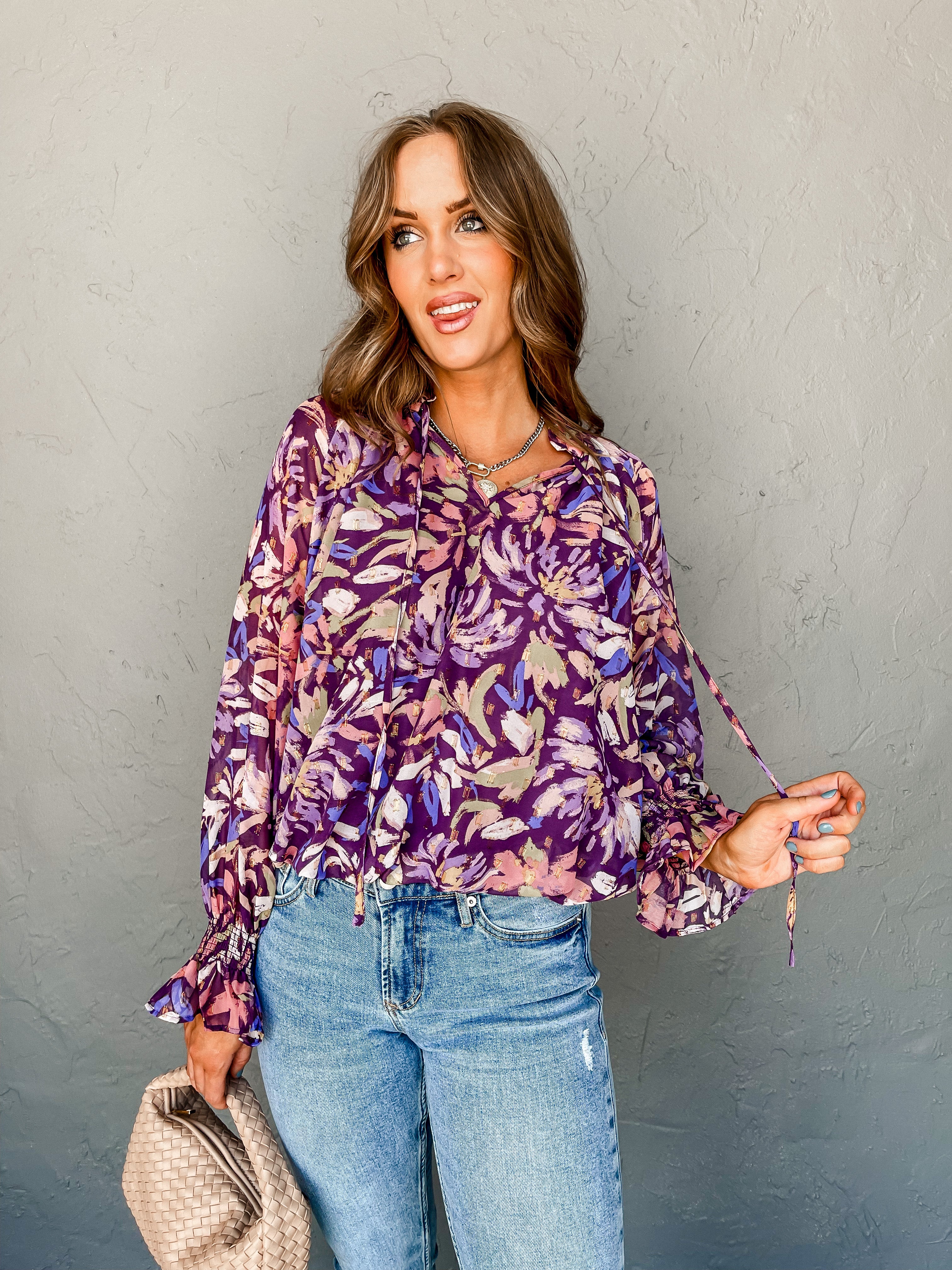 Change In The Air Abstract Chiffon Top