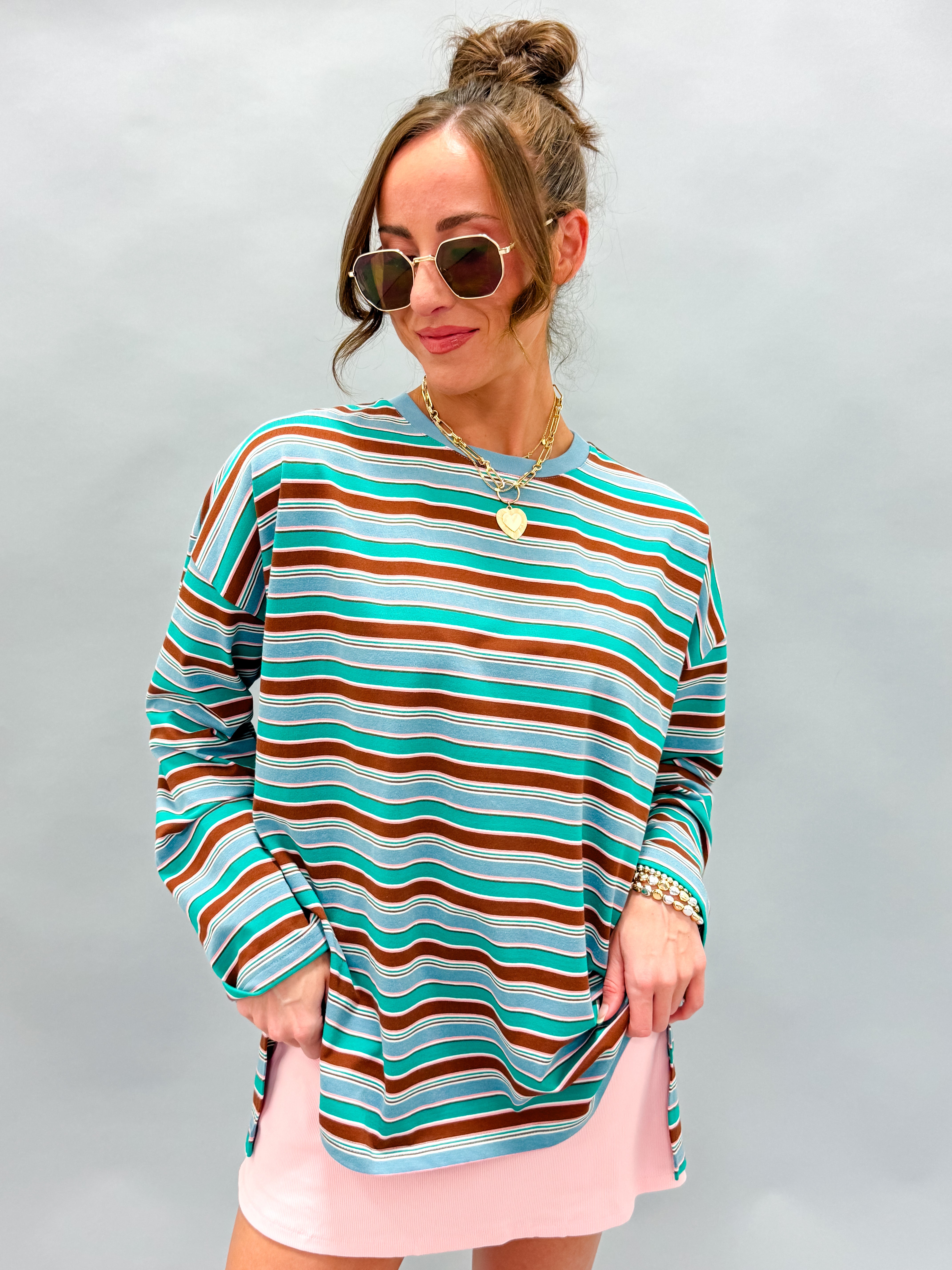 Charlie Striped Long Sleeve Top