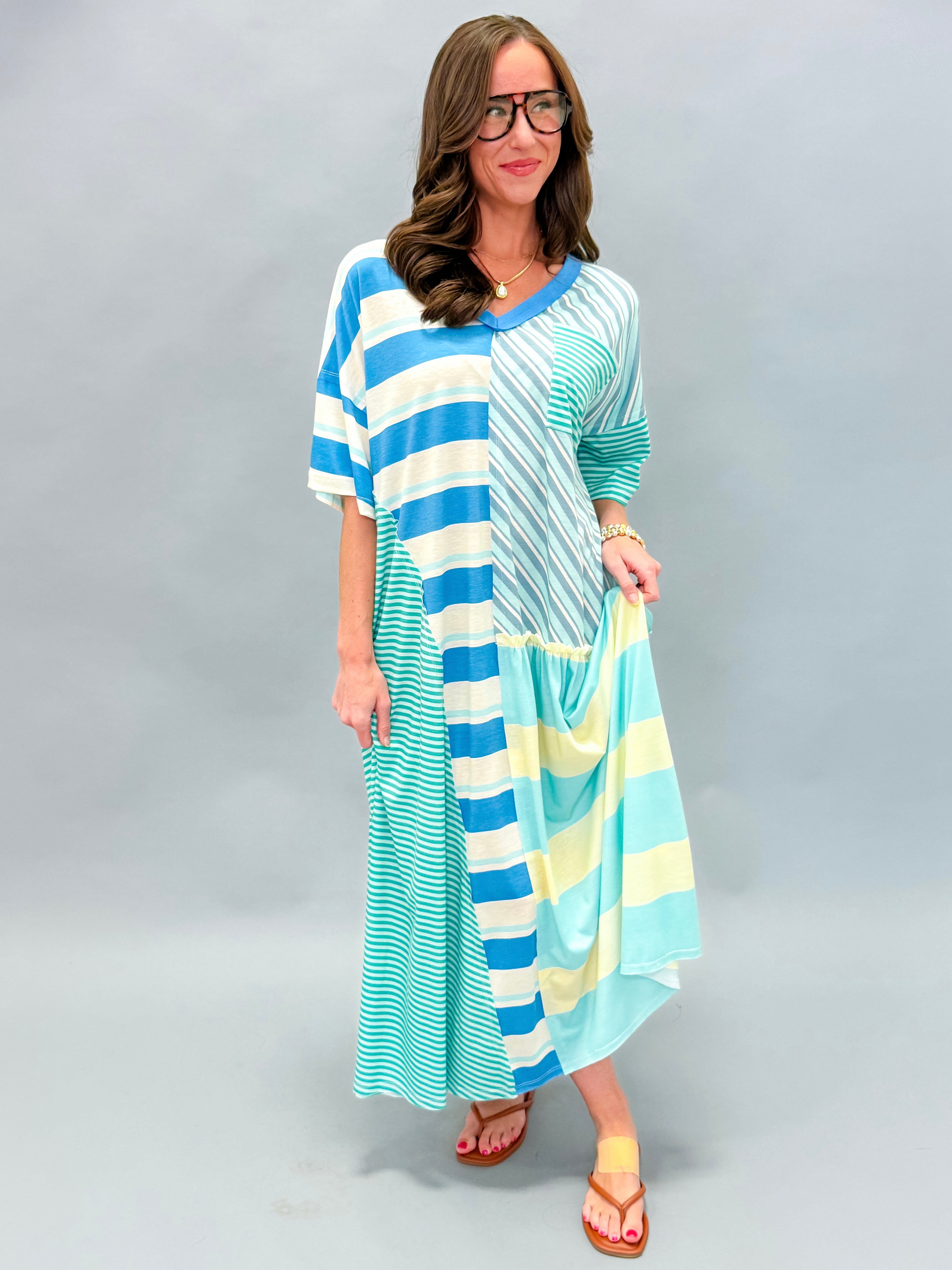 Chelsea Striped Maxi Dress