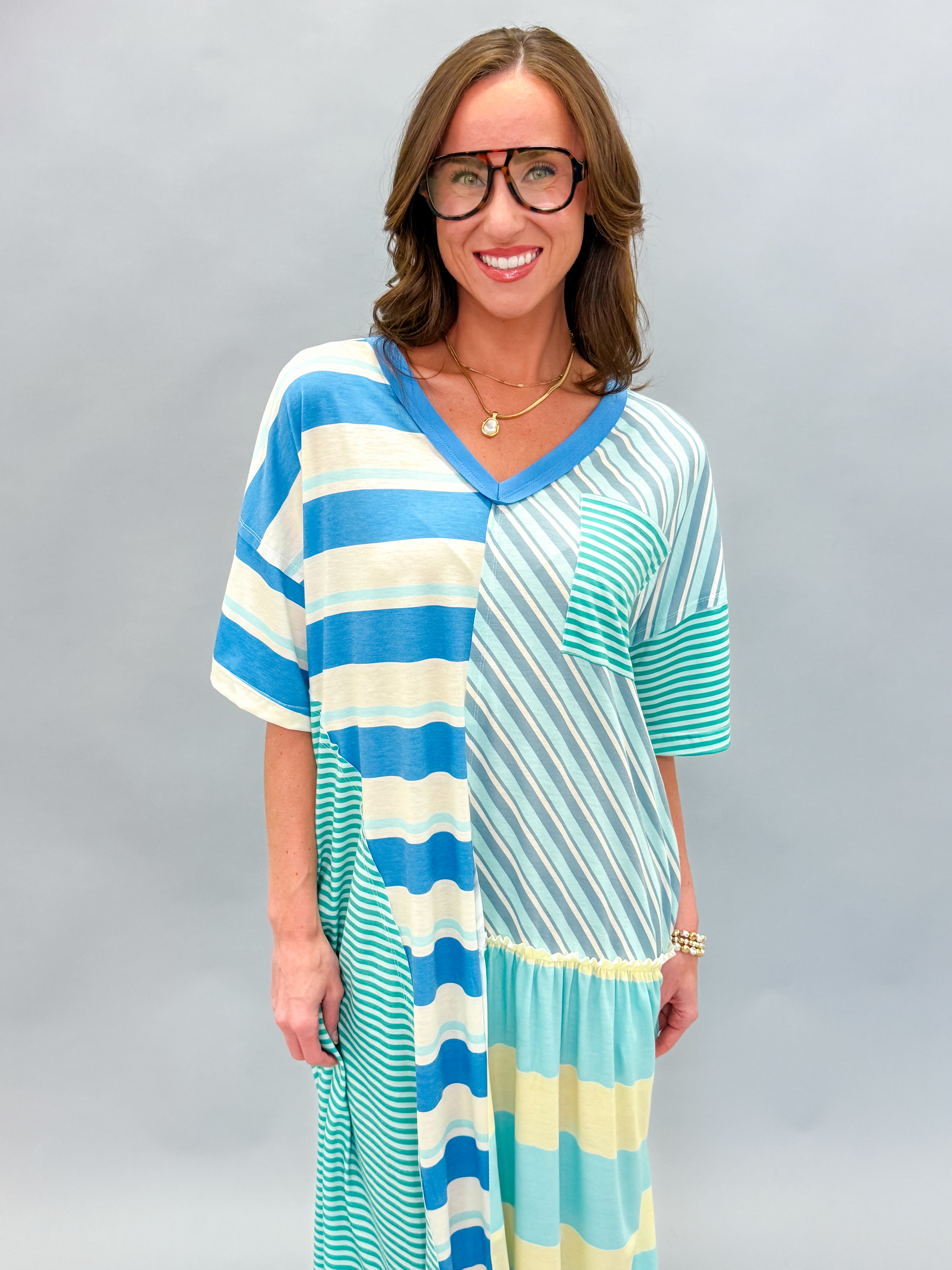 Chelsea Striped Maxi Dress