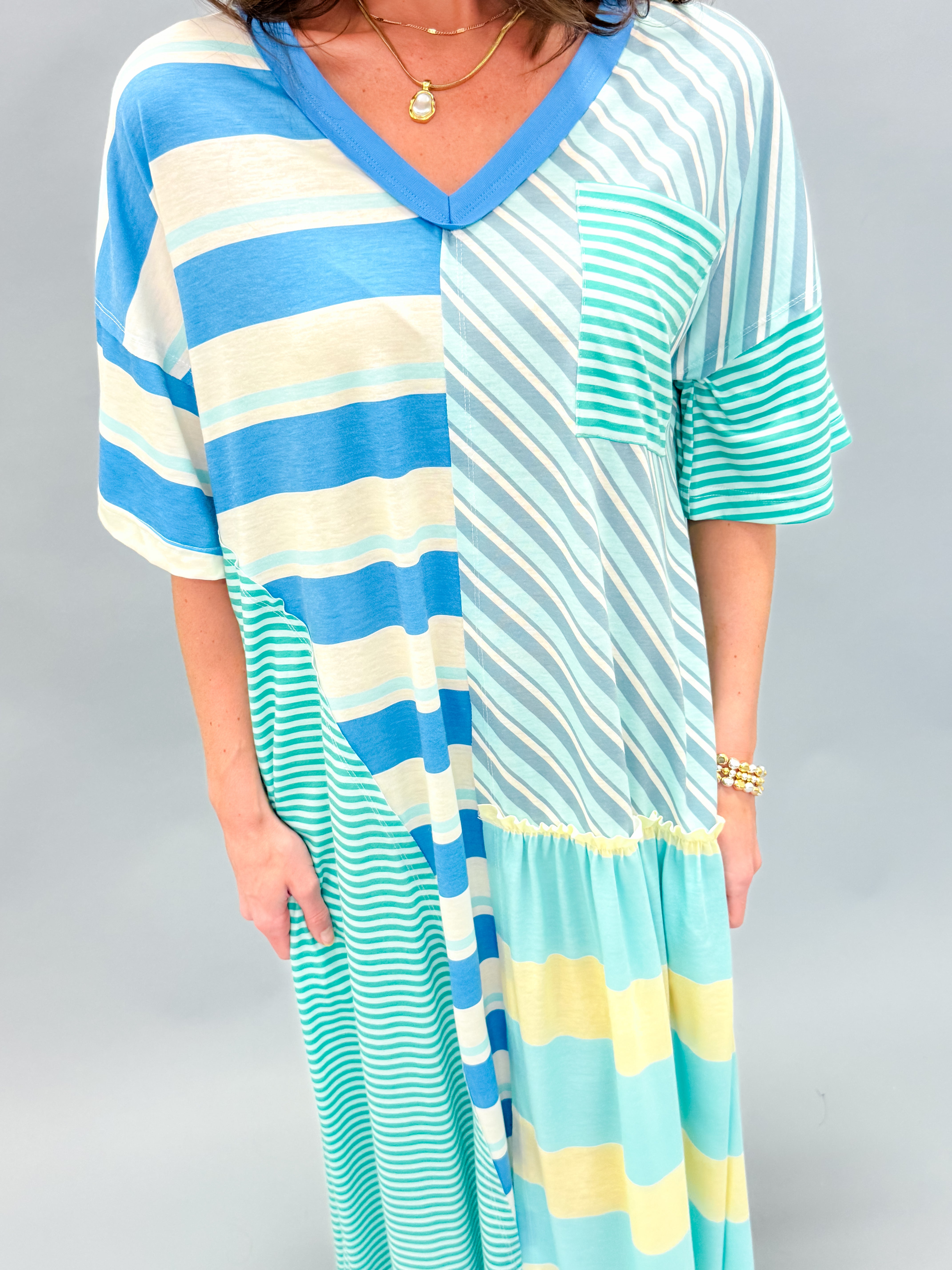 Chelsea Striped Maxi Dress