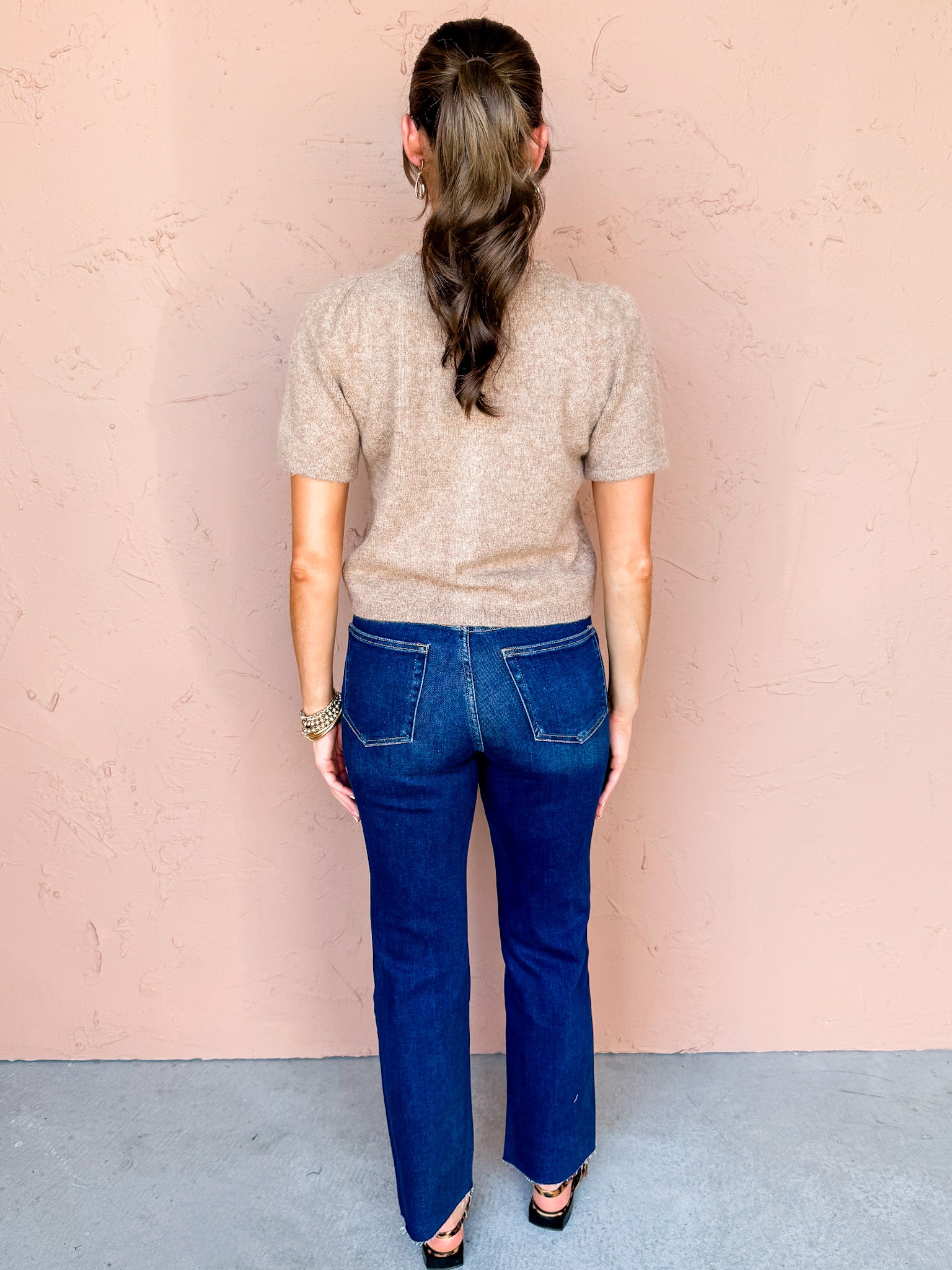 Chestnut Grove Puff Sleeve Cardigan