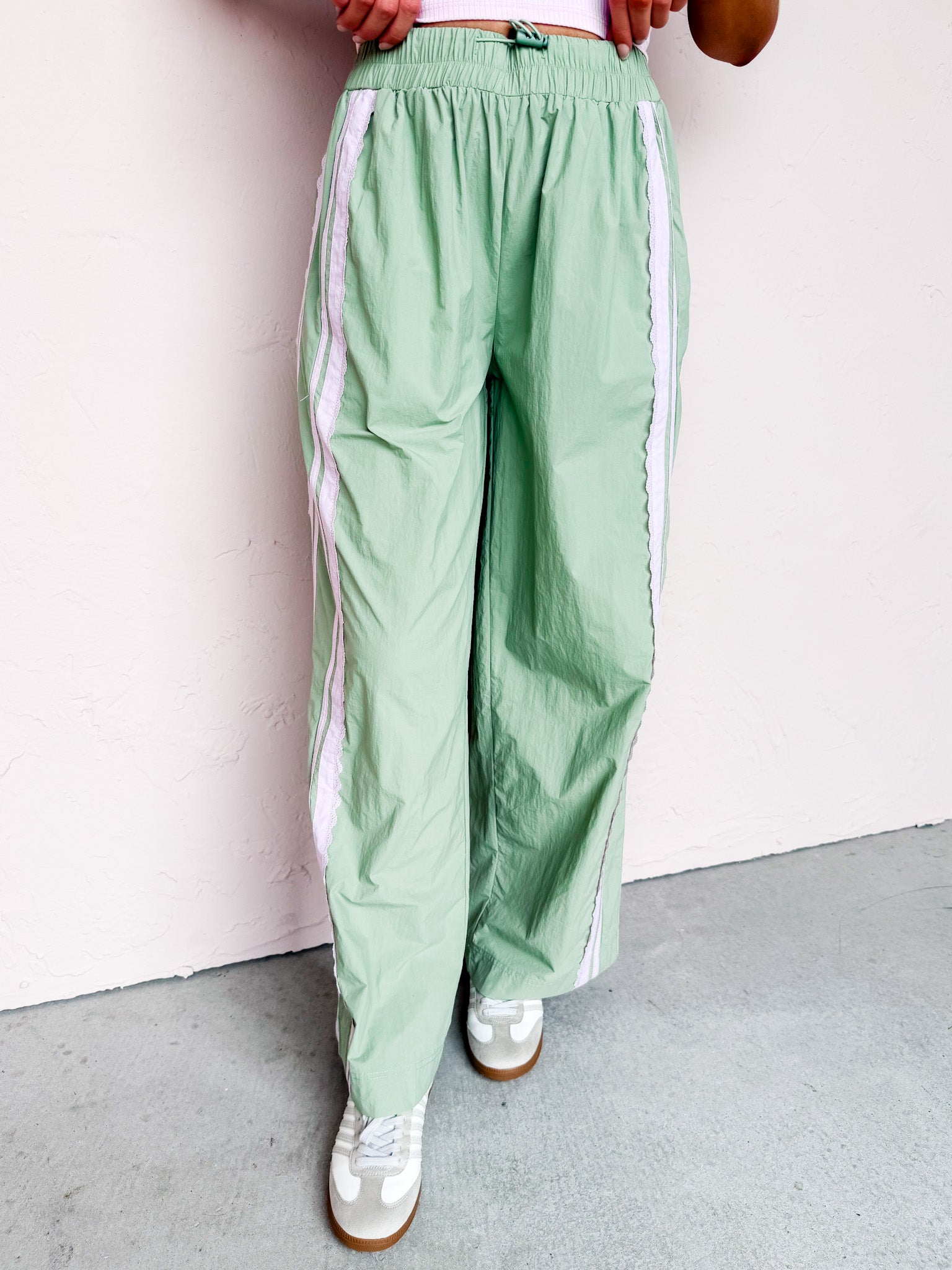 Chic Trend Side Lace Detailed Track Pants