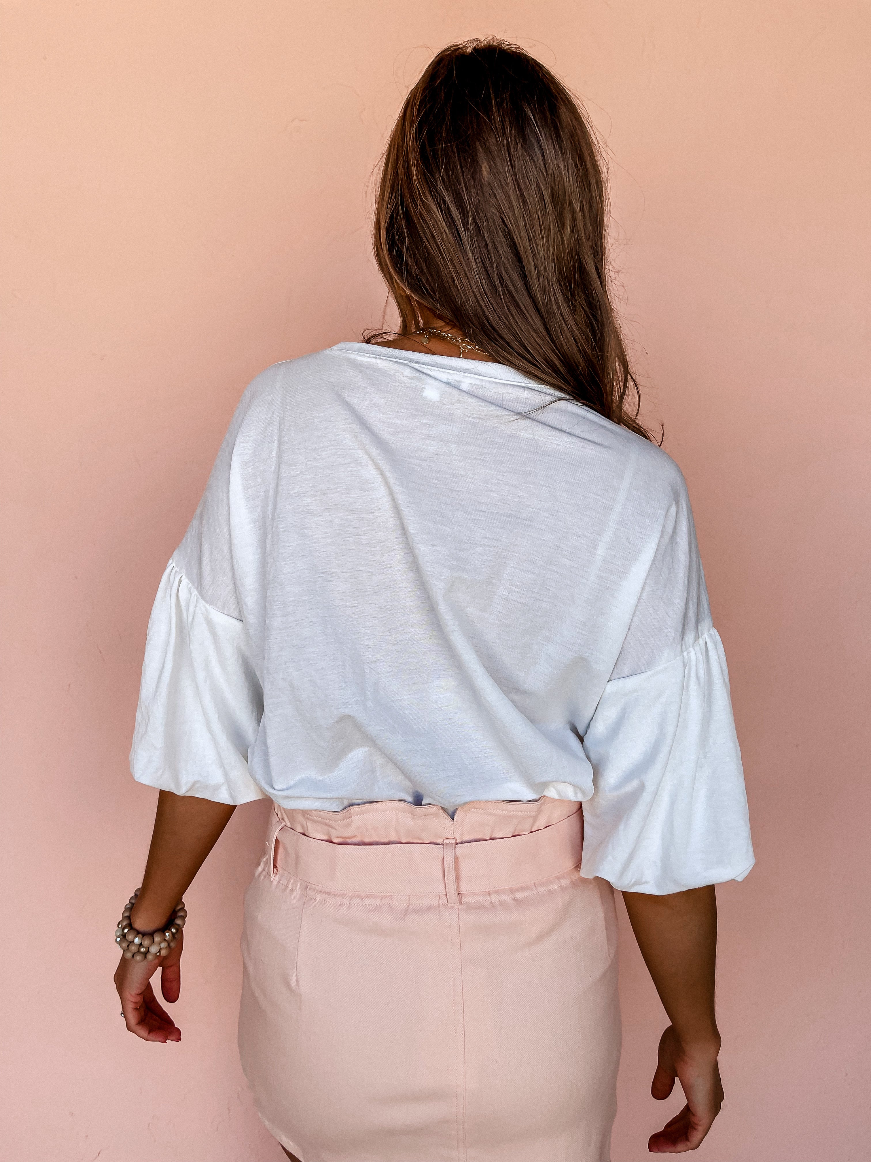 Chill Mode Bubble Sleeve Top