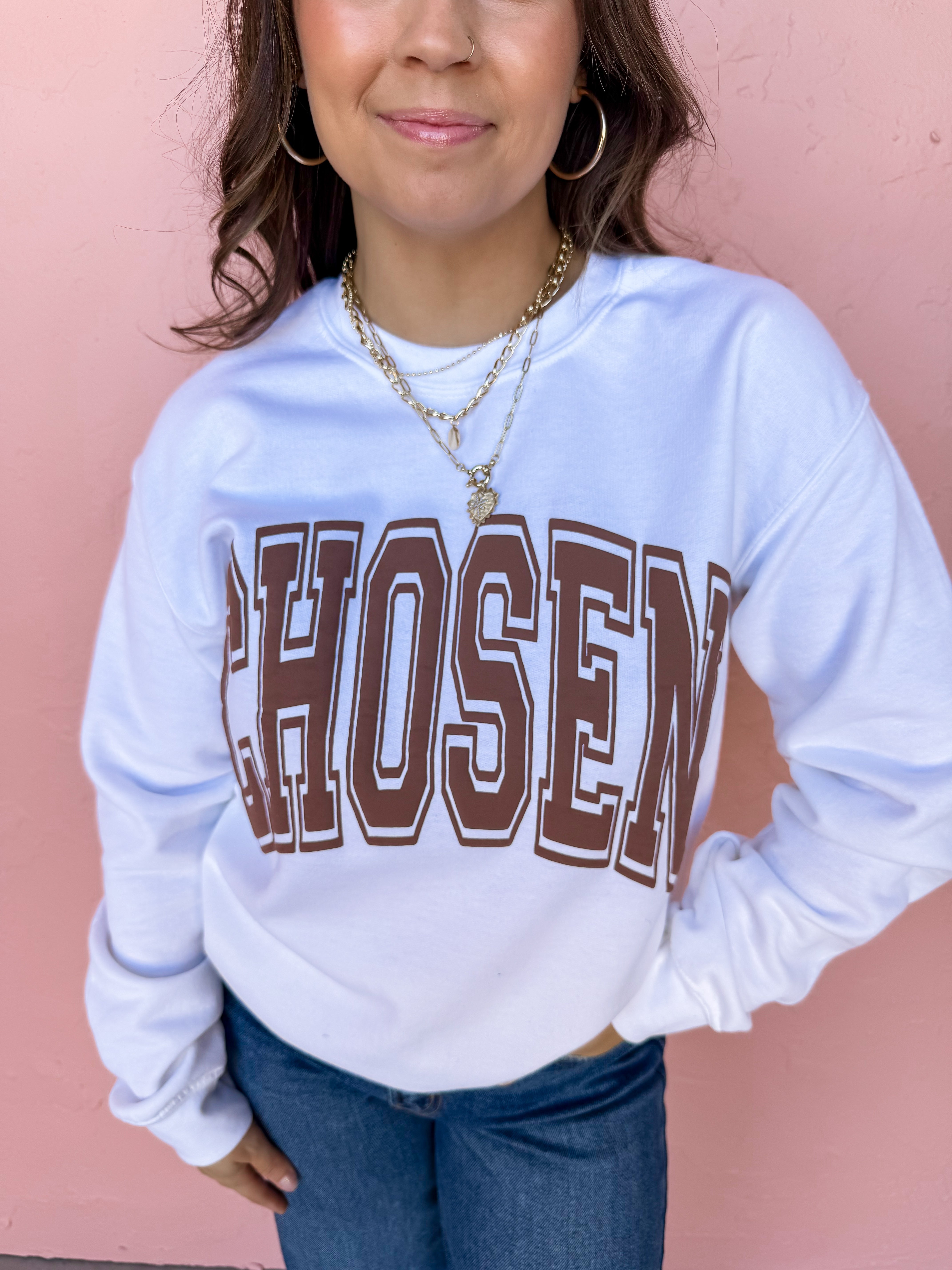 Chosen Puff Crew Neck Sweatshirt