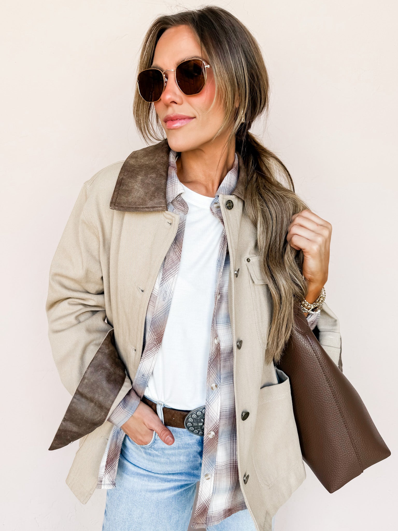 Crisp Breeze Button Front Jacket