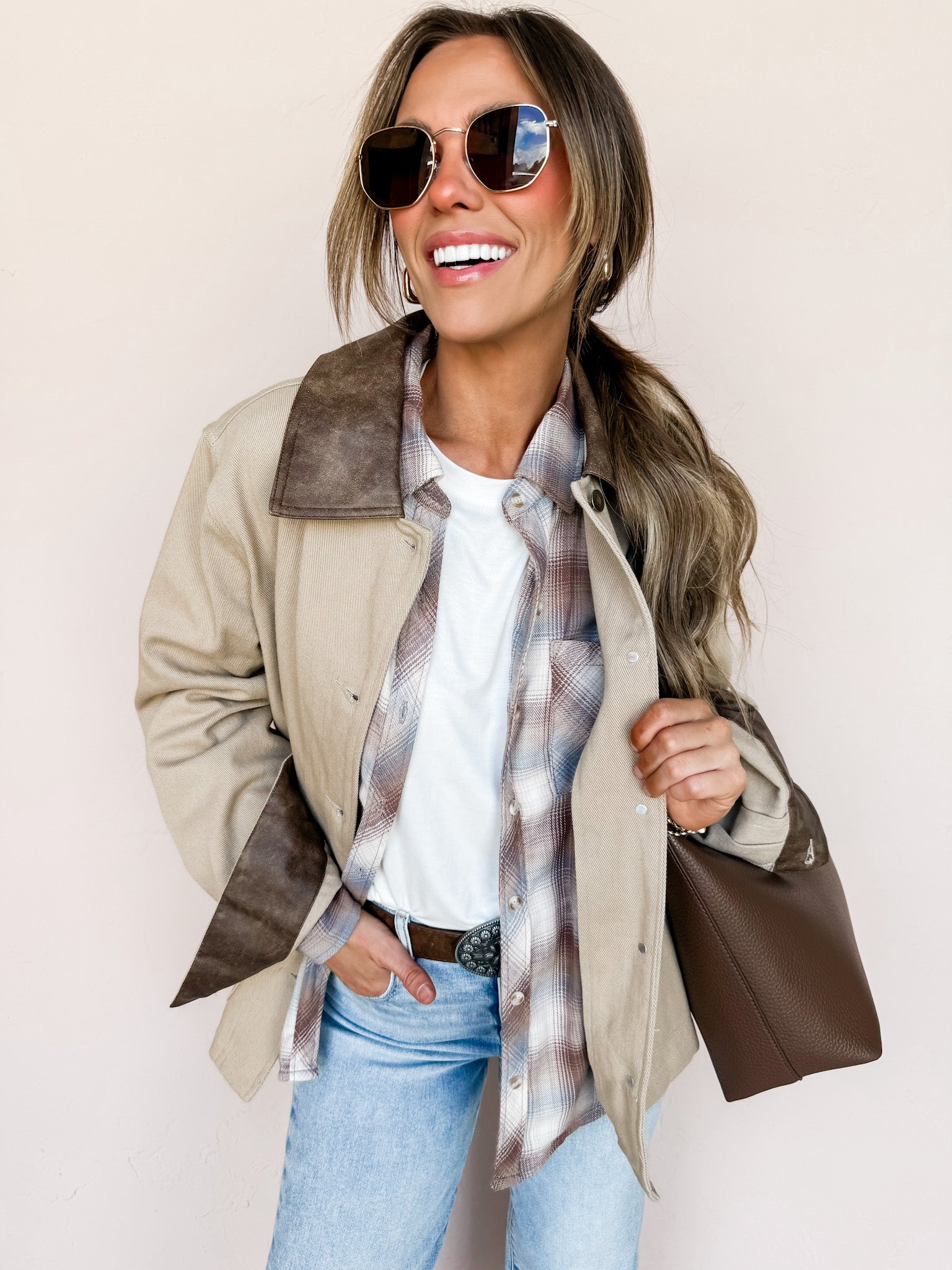Crisp Breeze Button Front Jacket