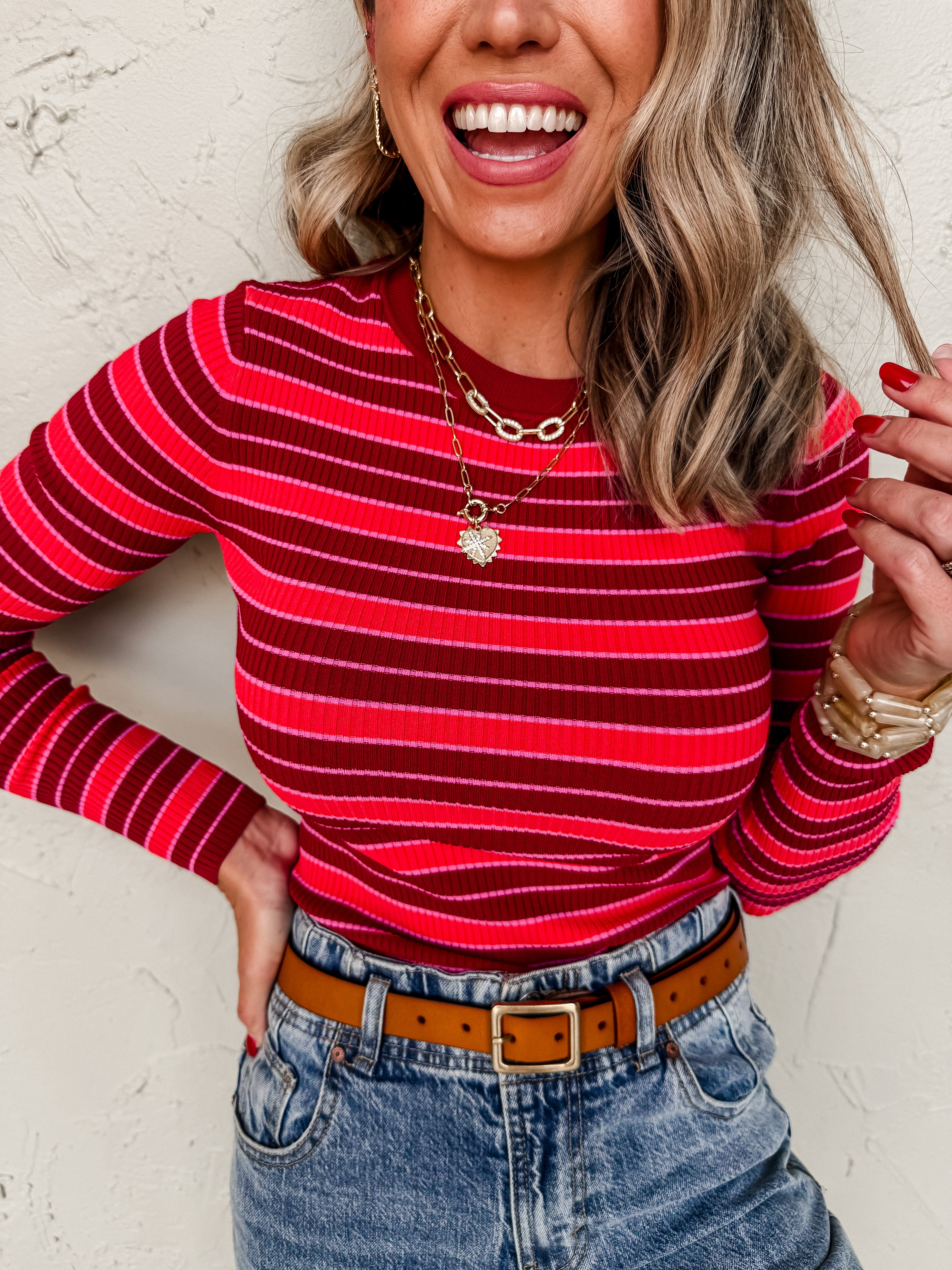 Crowd Pleaser Striped Sweater