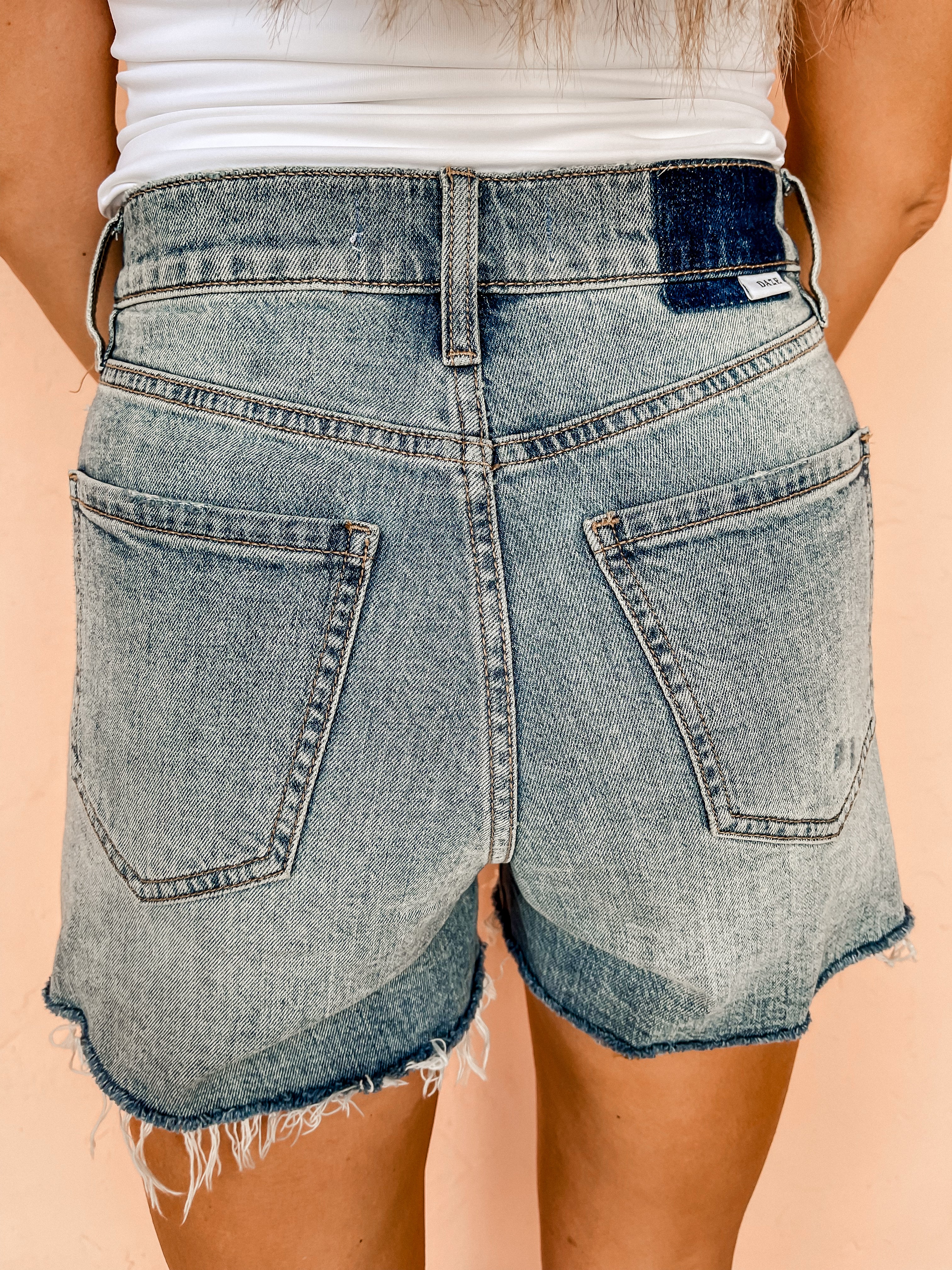 [DAZE] Bottom Line Denim Shorts-Time Out Vintage
