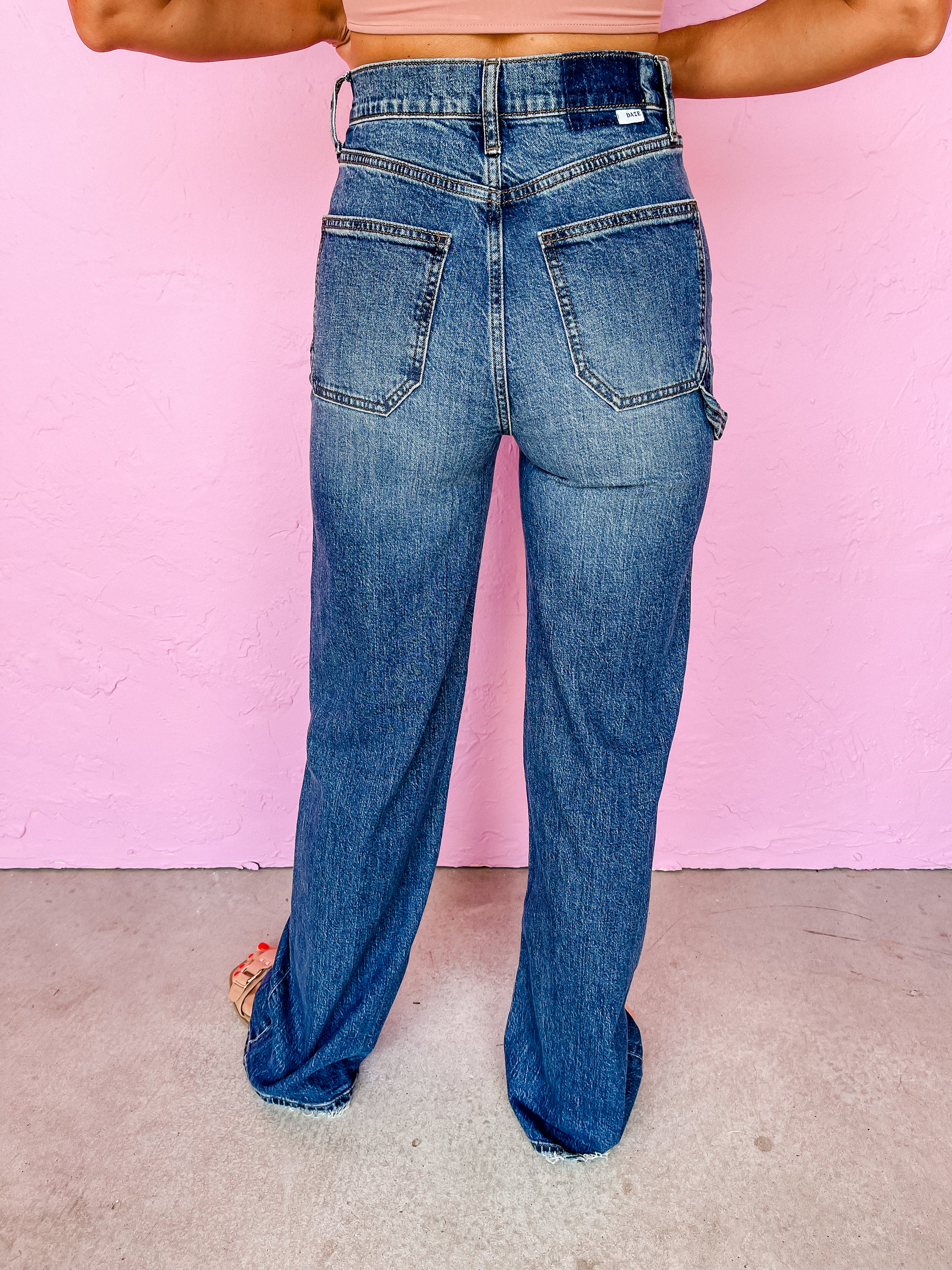 [DAZE] Far Out High Rise Wide Leg Jeans-Play Date