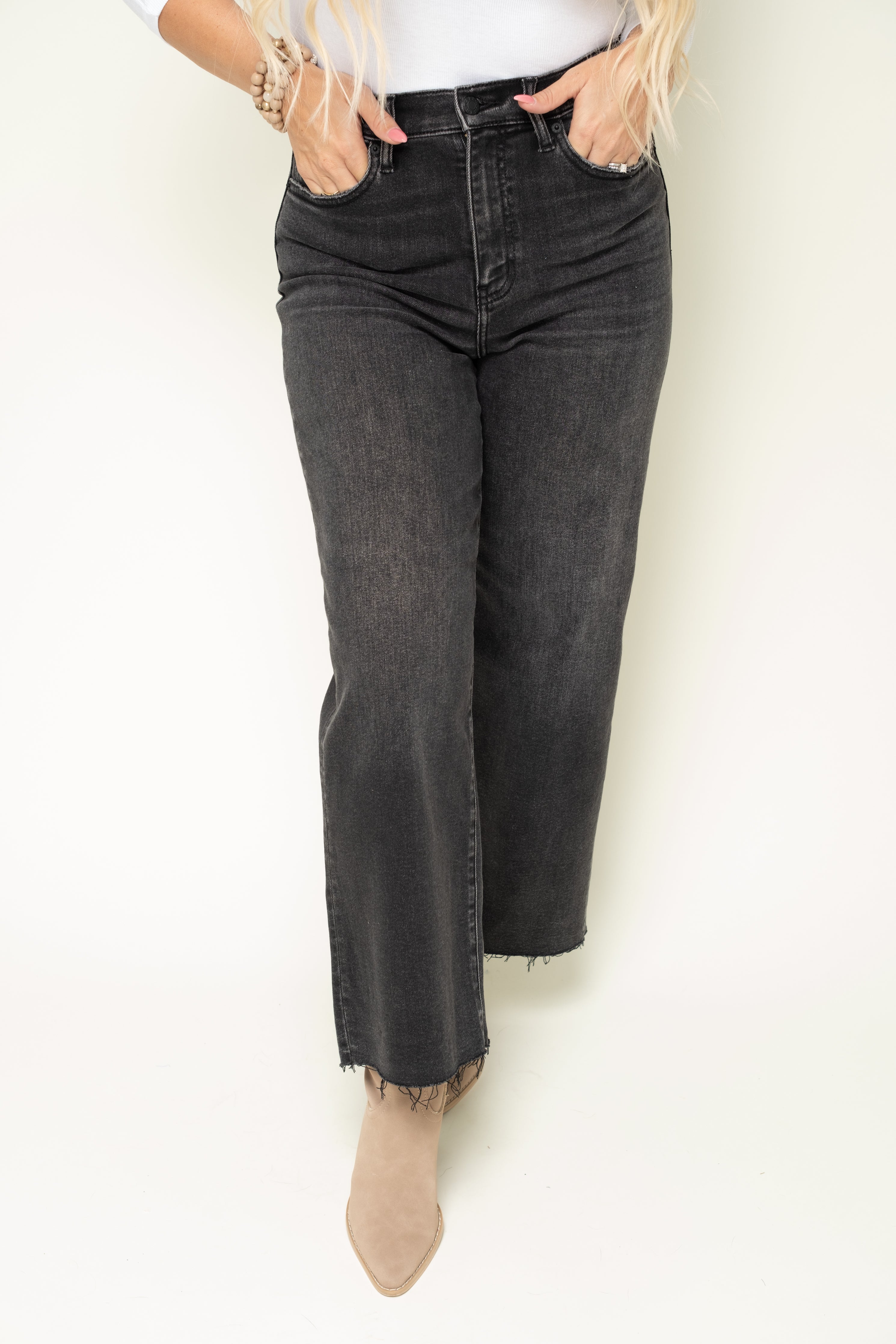 [DAZE] Pleaser Wide Ankle Jeans-Twilight