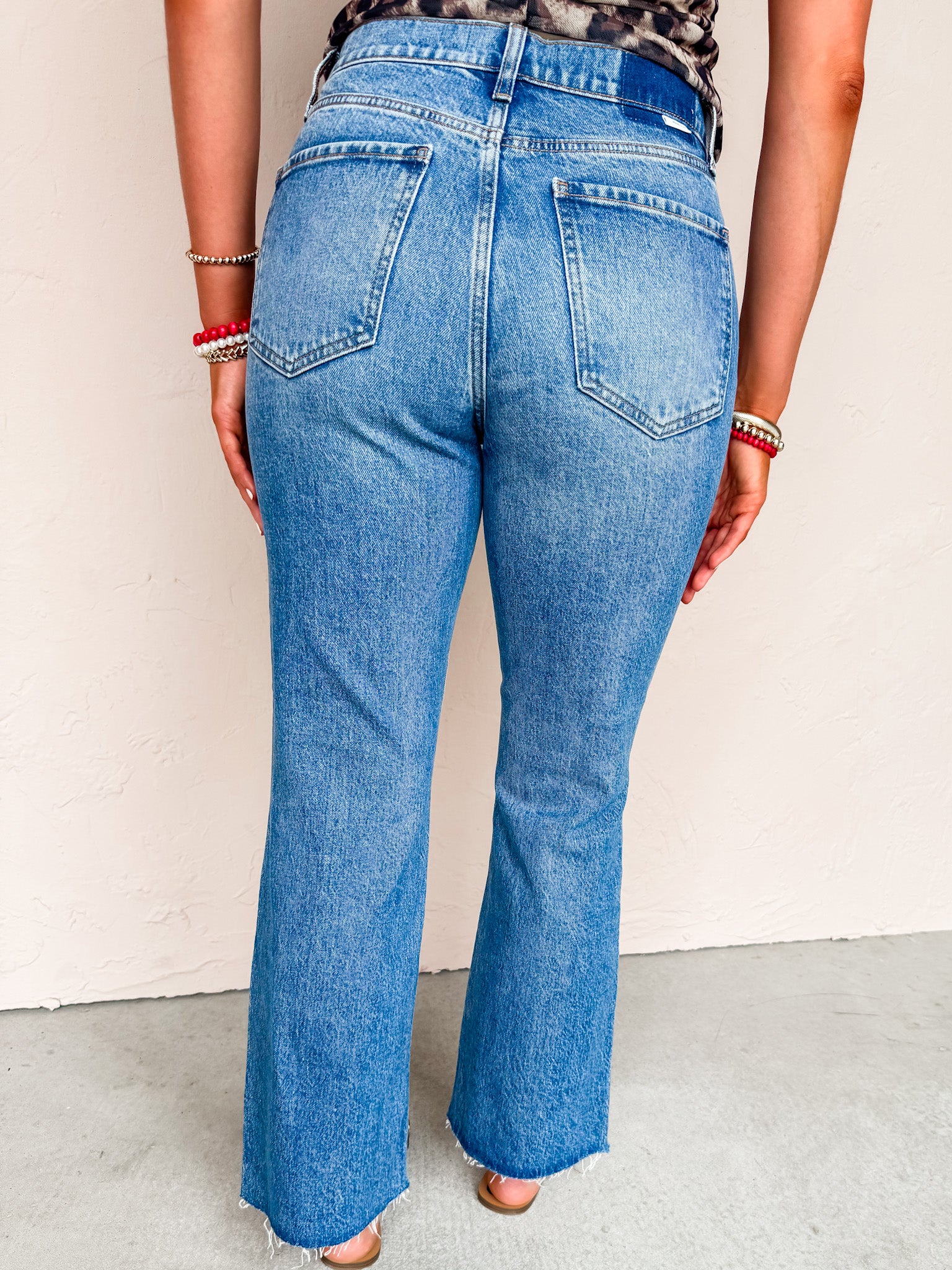 [DAZE] Soho High Rise Ankle Flare Jeans-Vixen