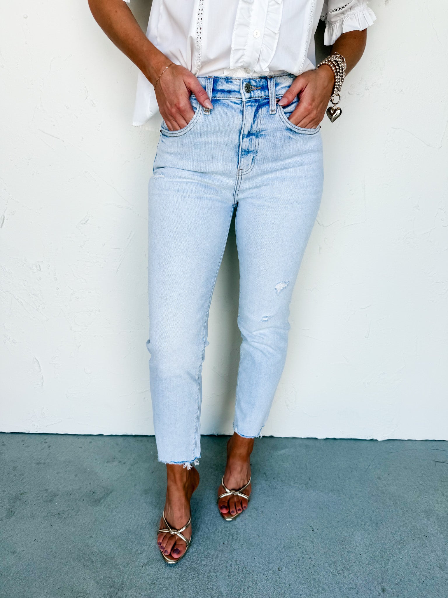 [DAZE] Straight Up High Rise Denim Jeans-Swoon Vintage