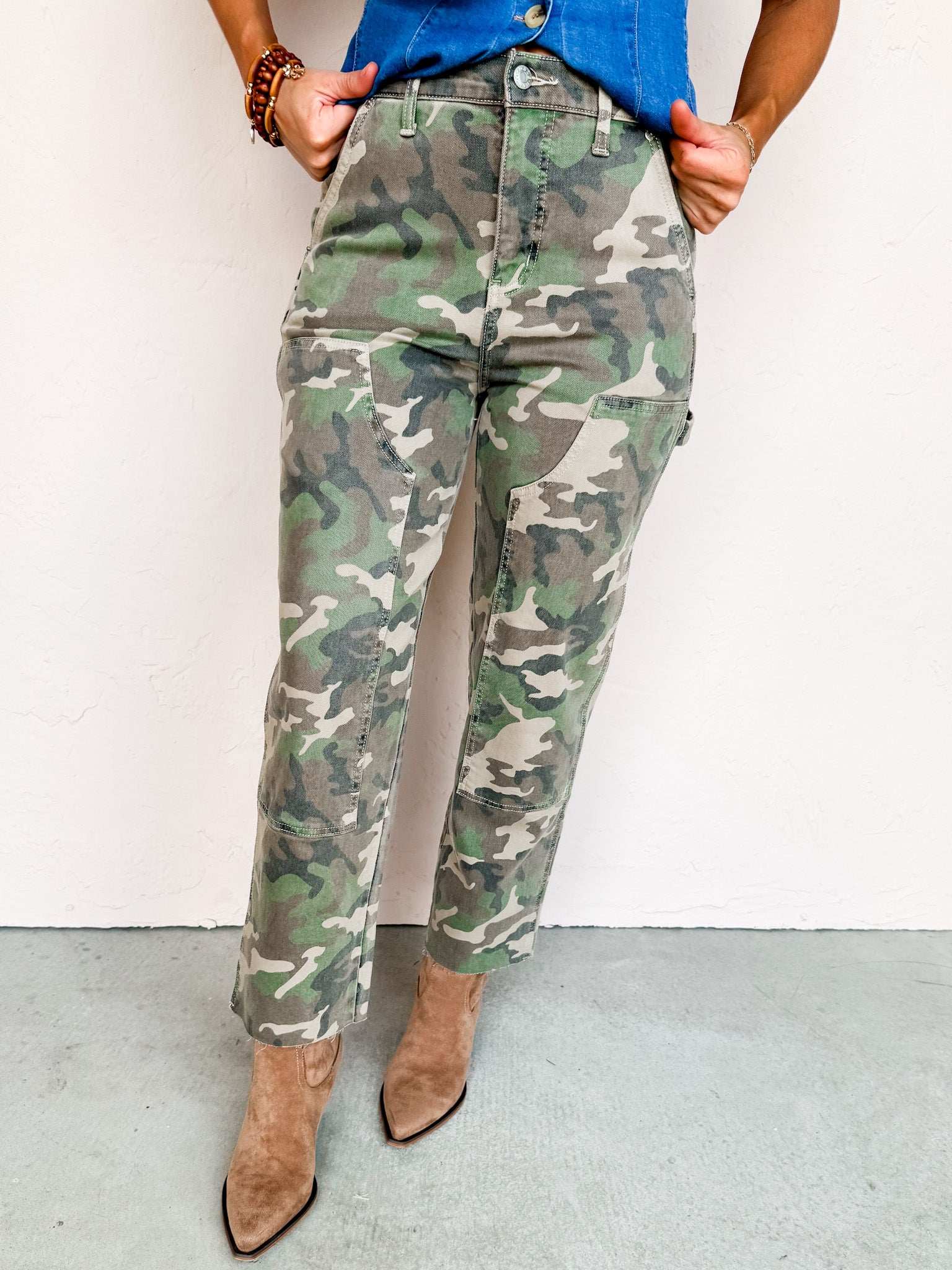 [DAZE] Sundaze Straight Cropped Jeans-Hideaway