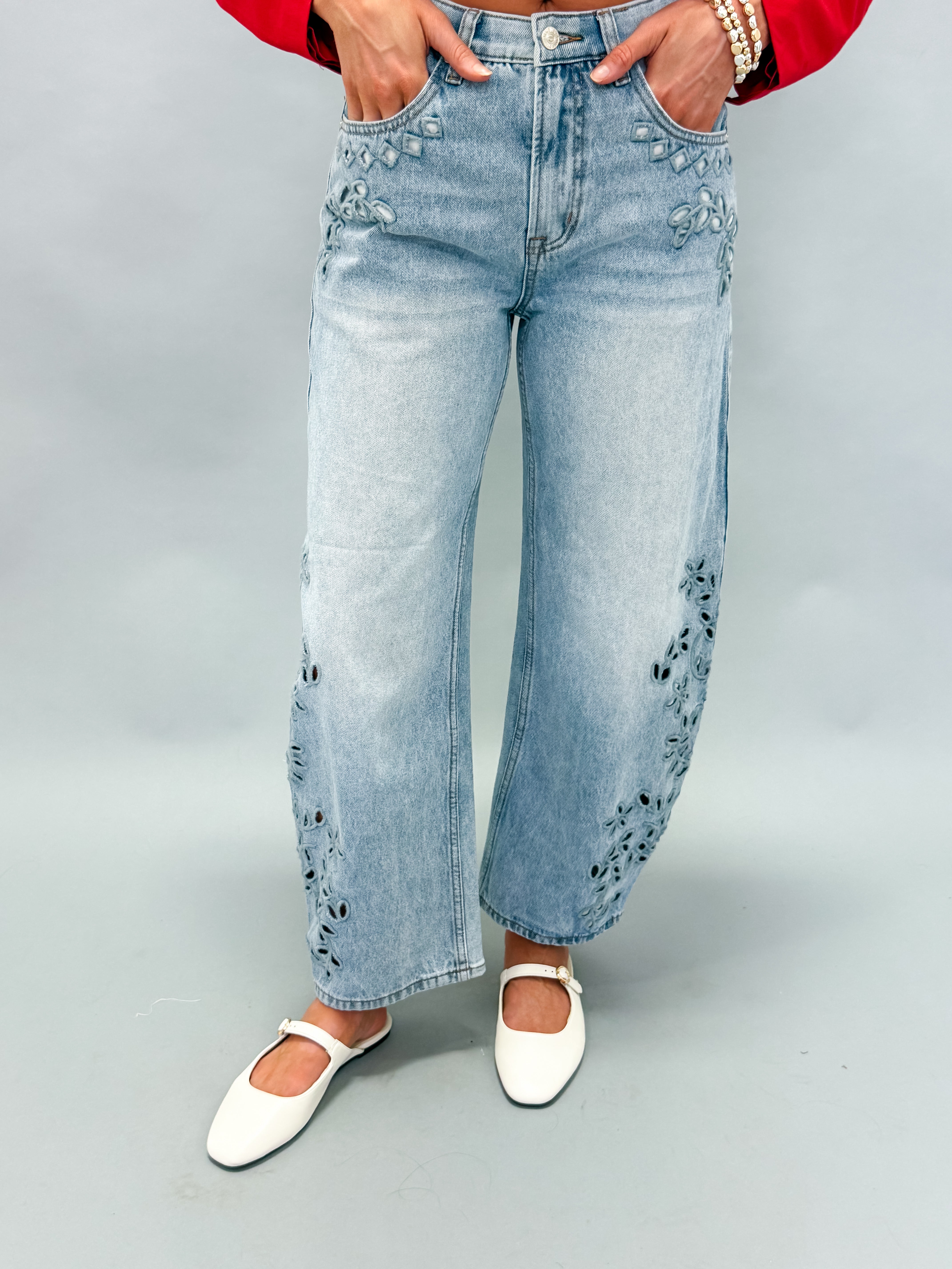 Daisy Lane Barrel Jeans
