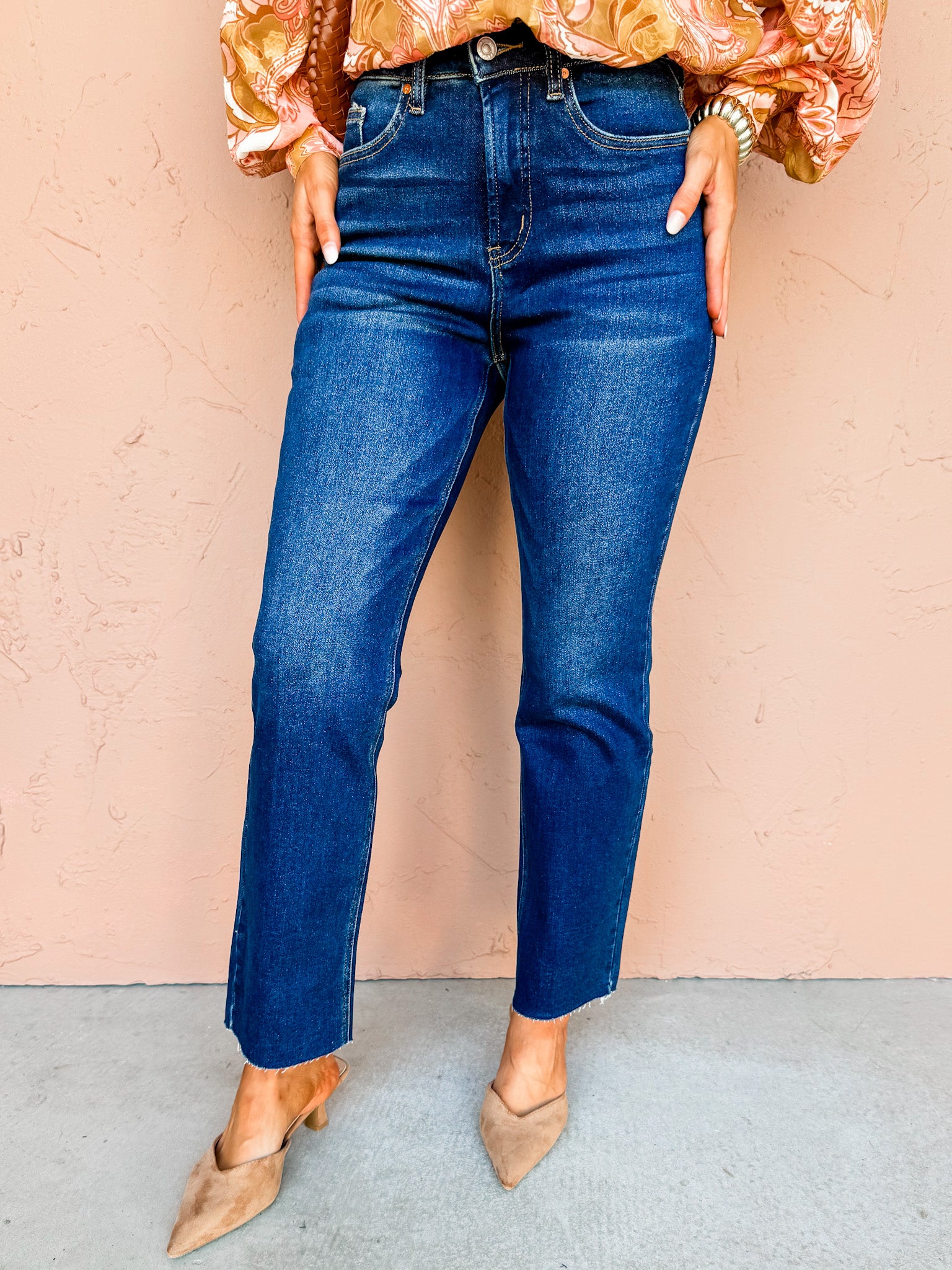 Dallas High Rise Straight Jeans