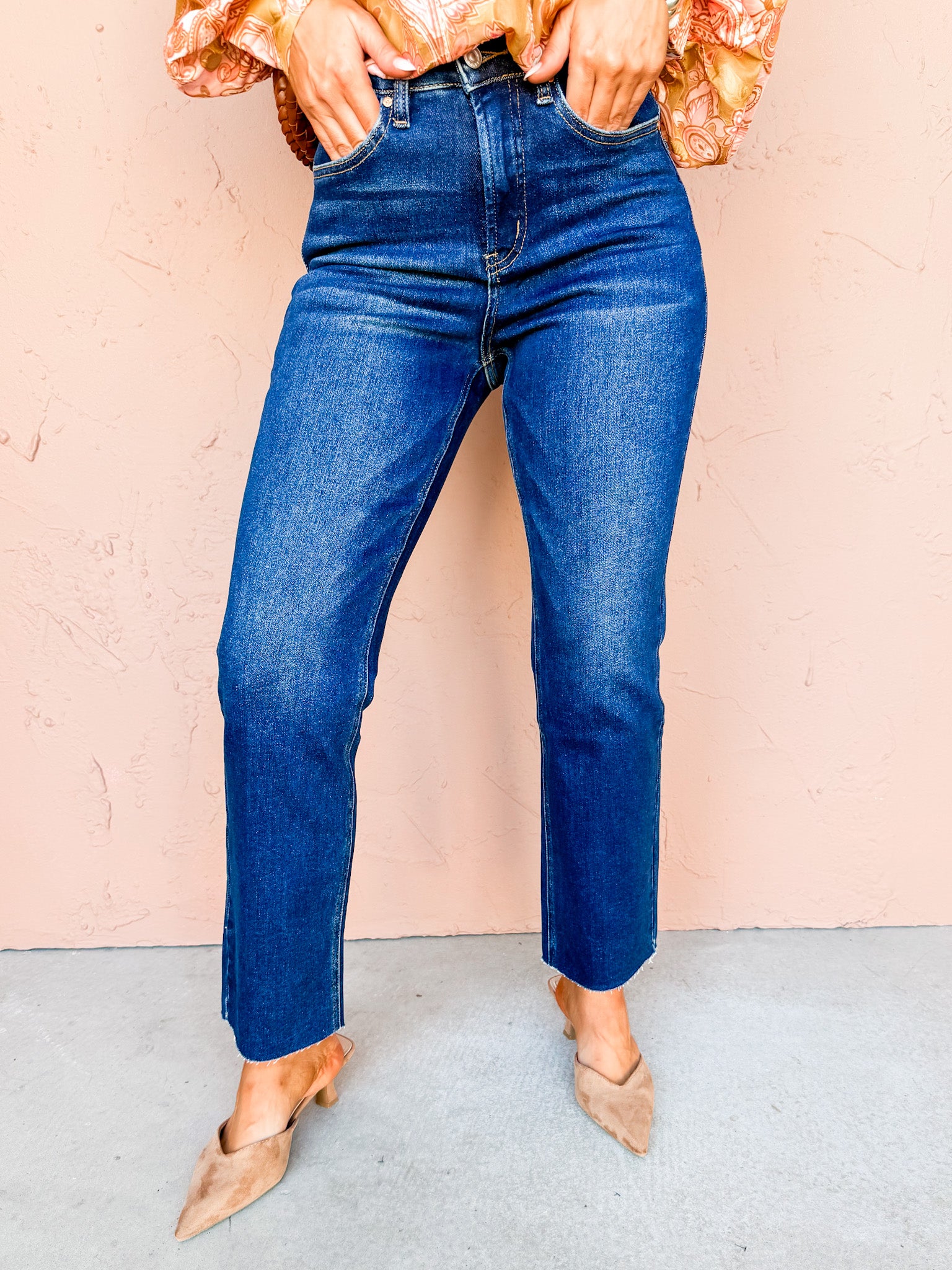 Dallas High Rise Straight Jeans