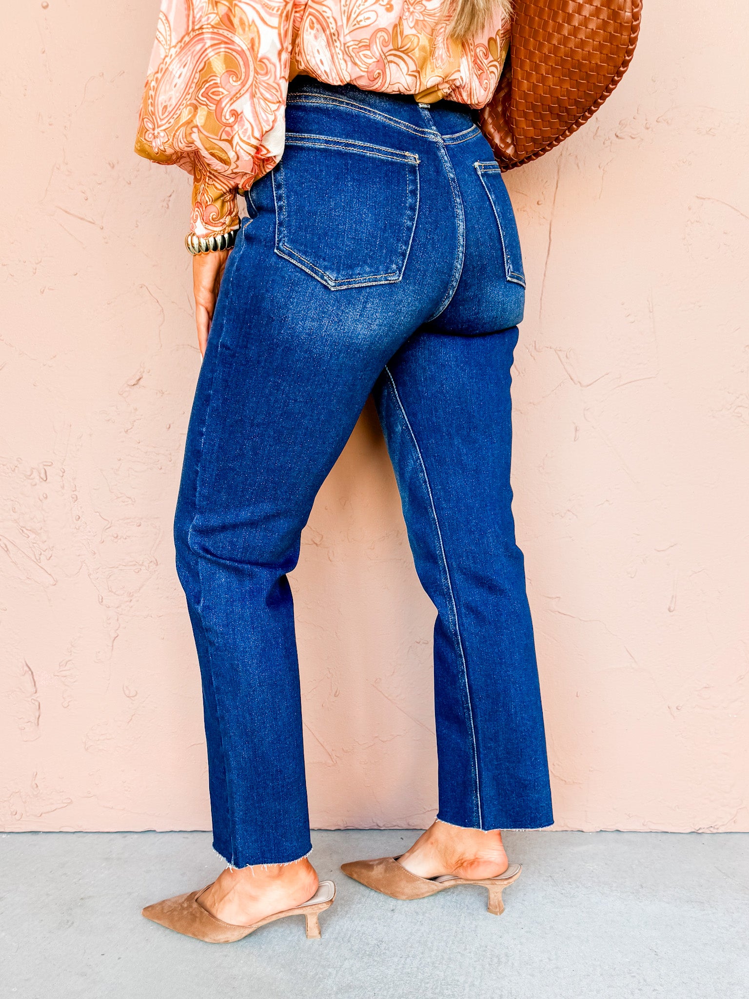 Dallas High Rise Straight Jeans