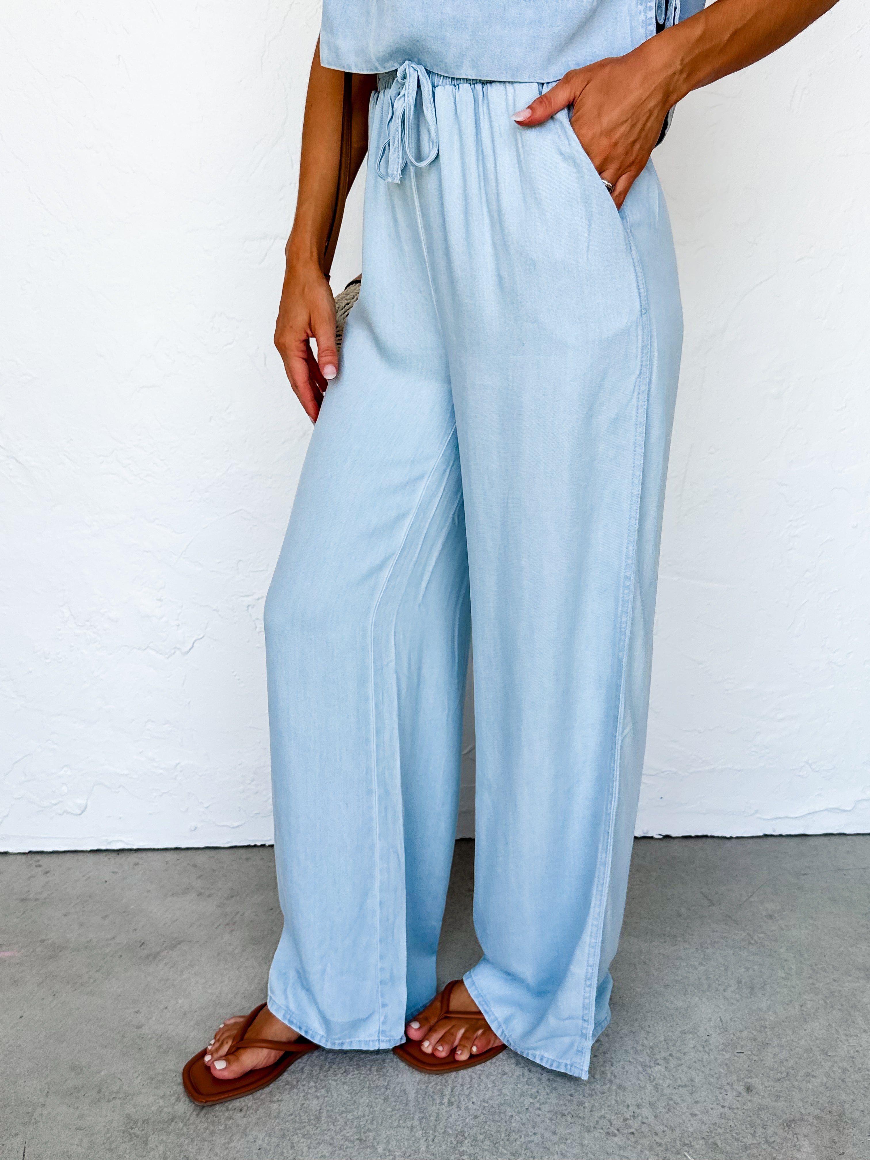 Danielle Tencel Elastic Waist Pants