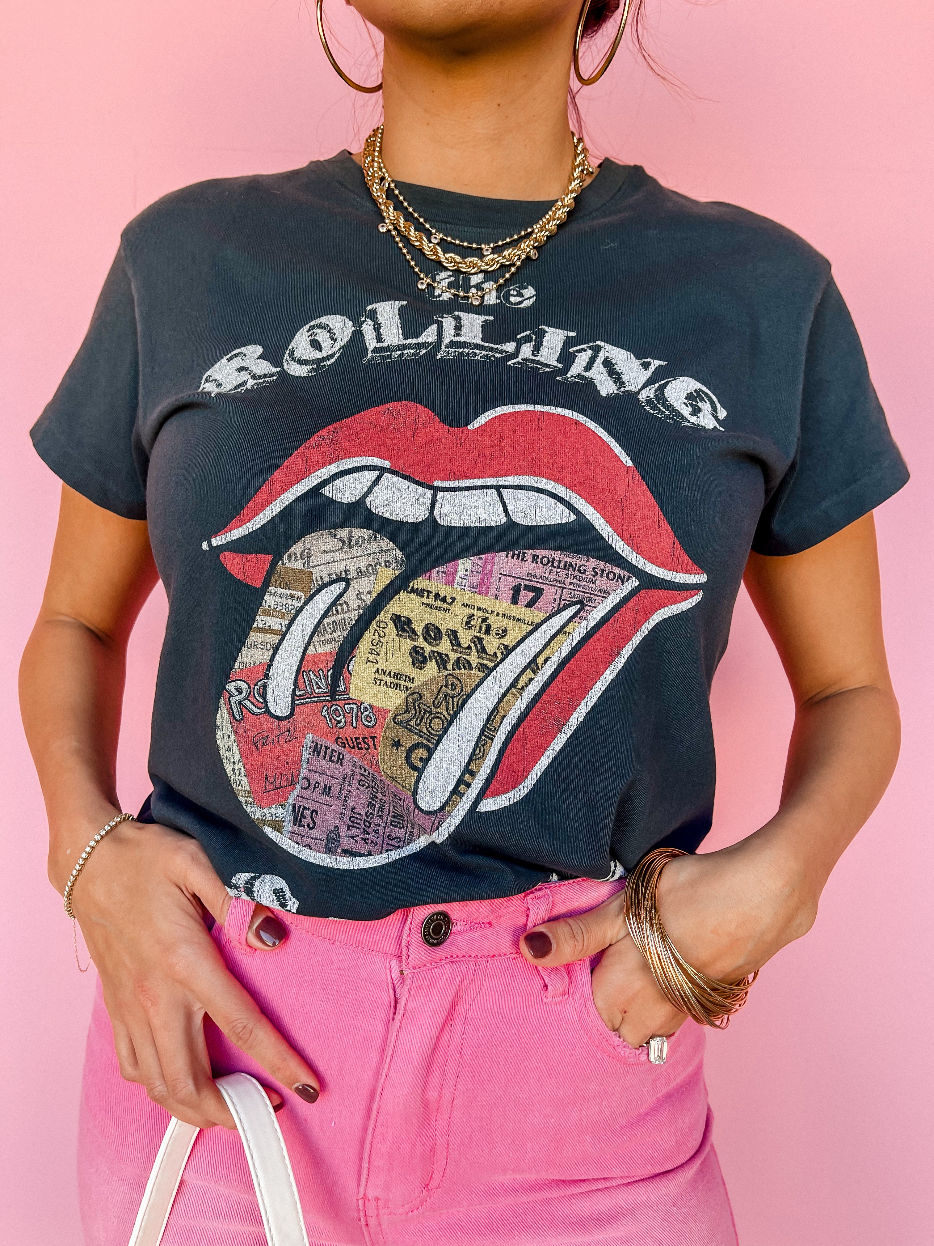 [Daydreamer] Rolling Stones Ticket Fill Tongue Tour Tee