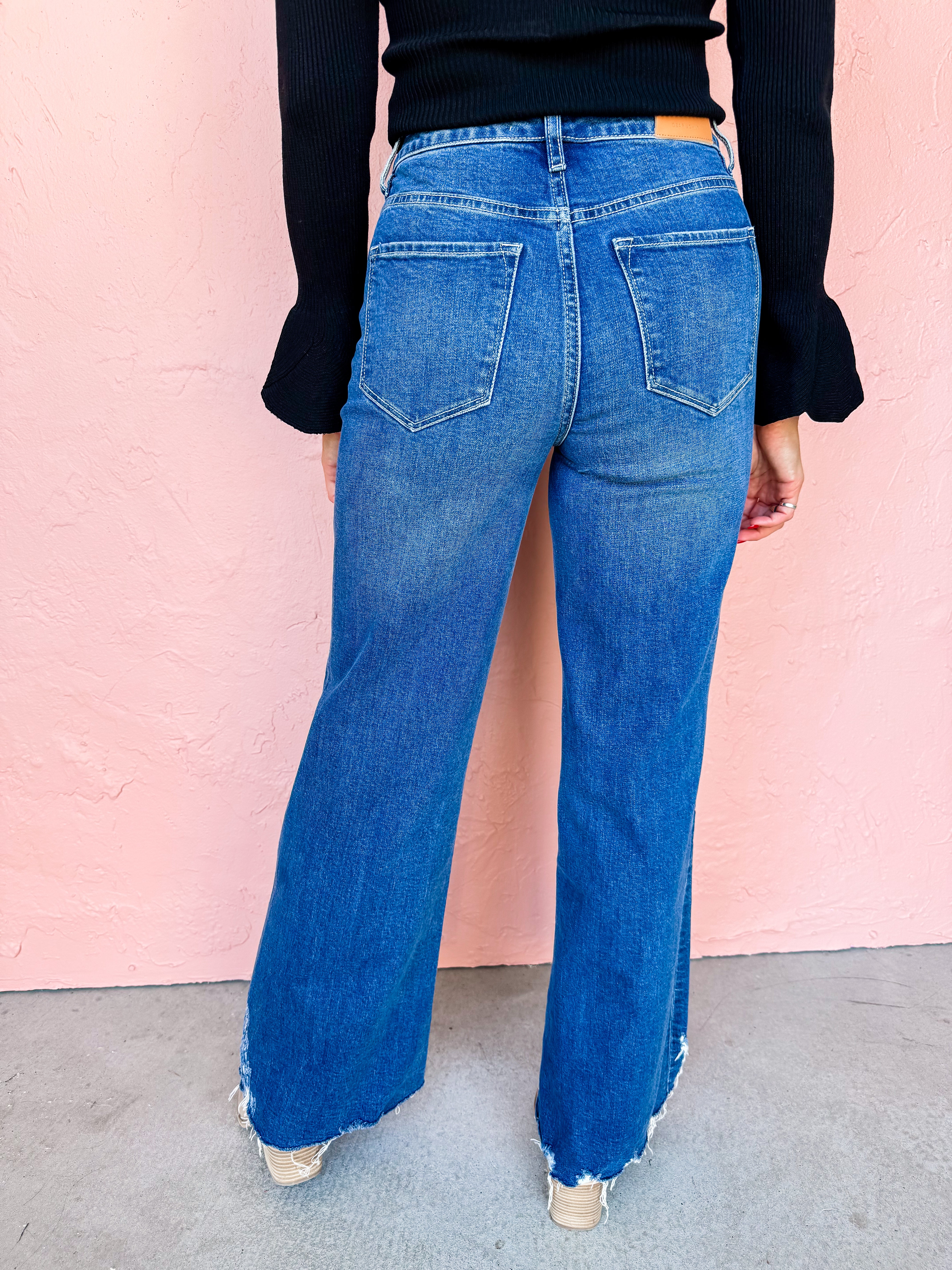 [Dear John] Fiona High Rise Wide Leg Jeans-Portvell