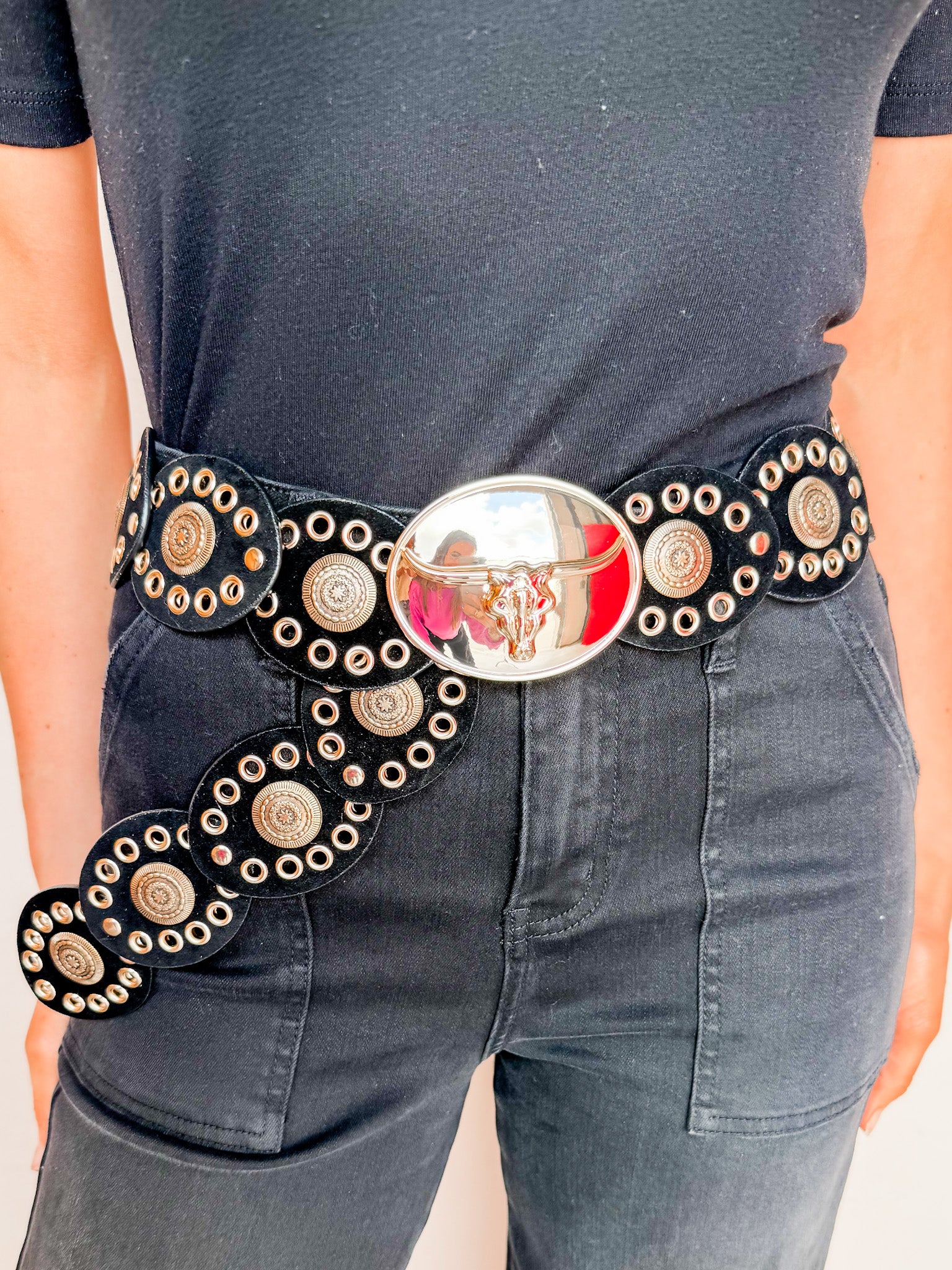 Desert Glow Western Concho Belt