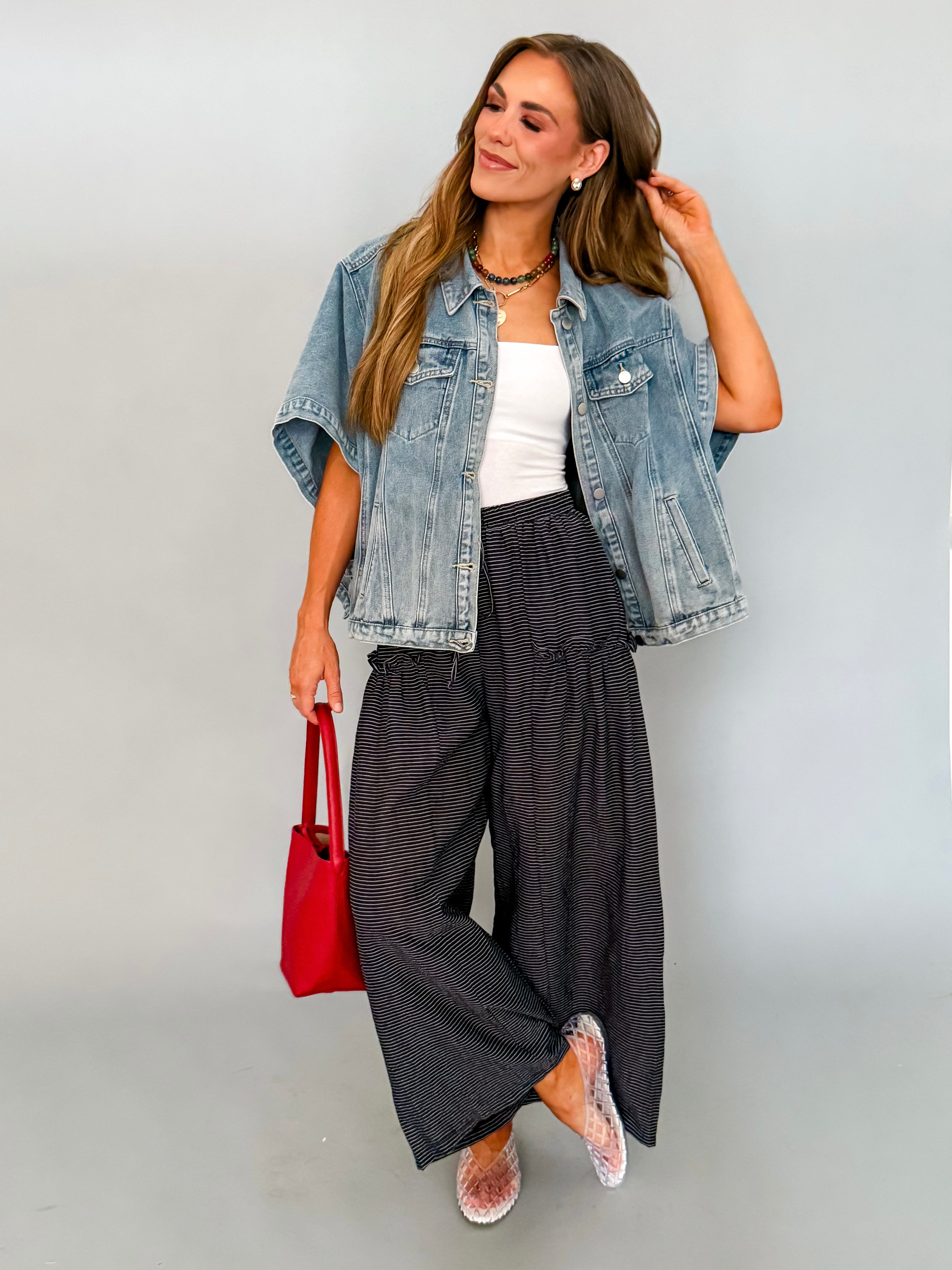 Destiny Denim Cape Jacket