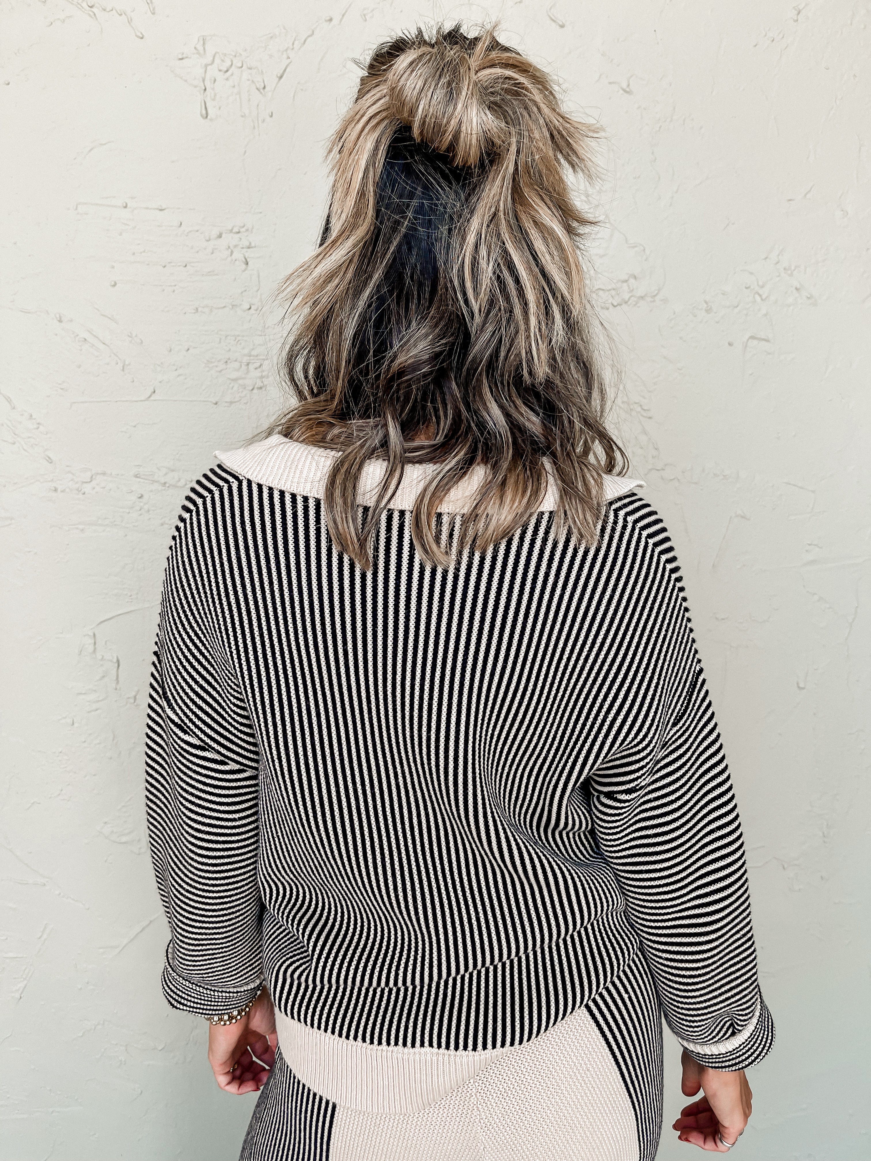 Do It For You Striped Knit Top