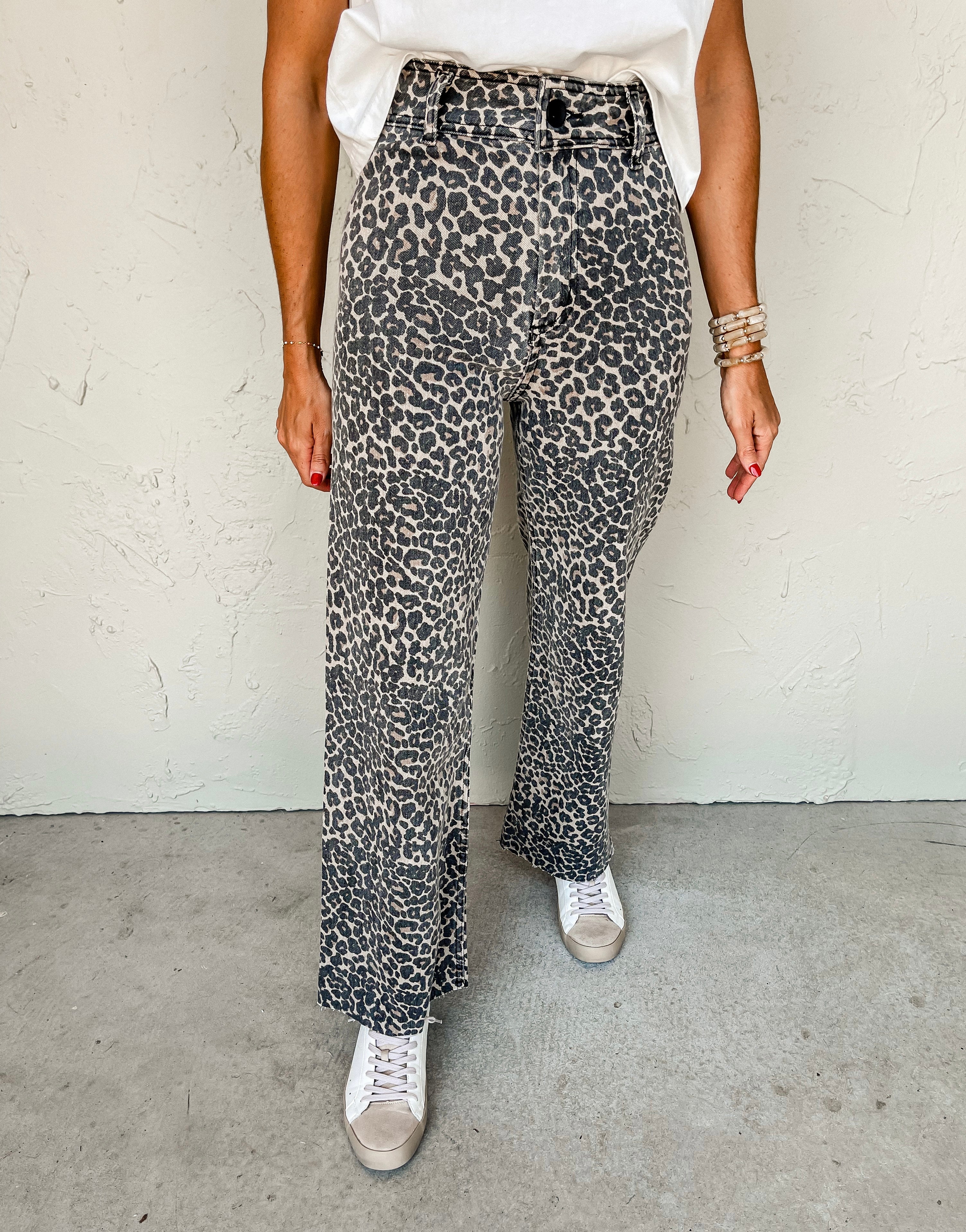 Don't Let Me Go Leopard Print Pants