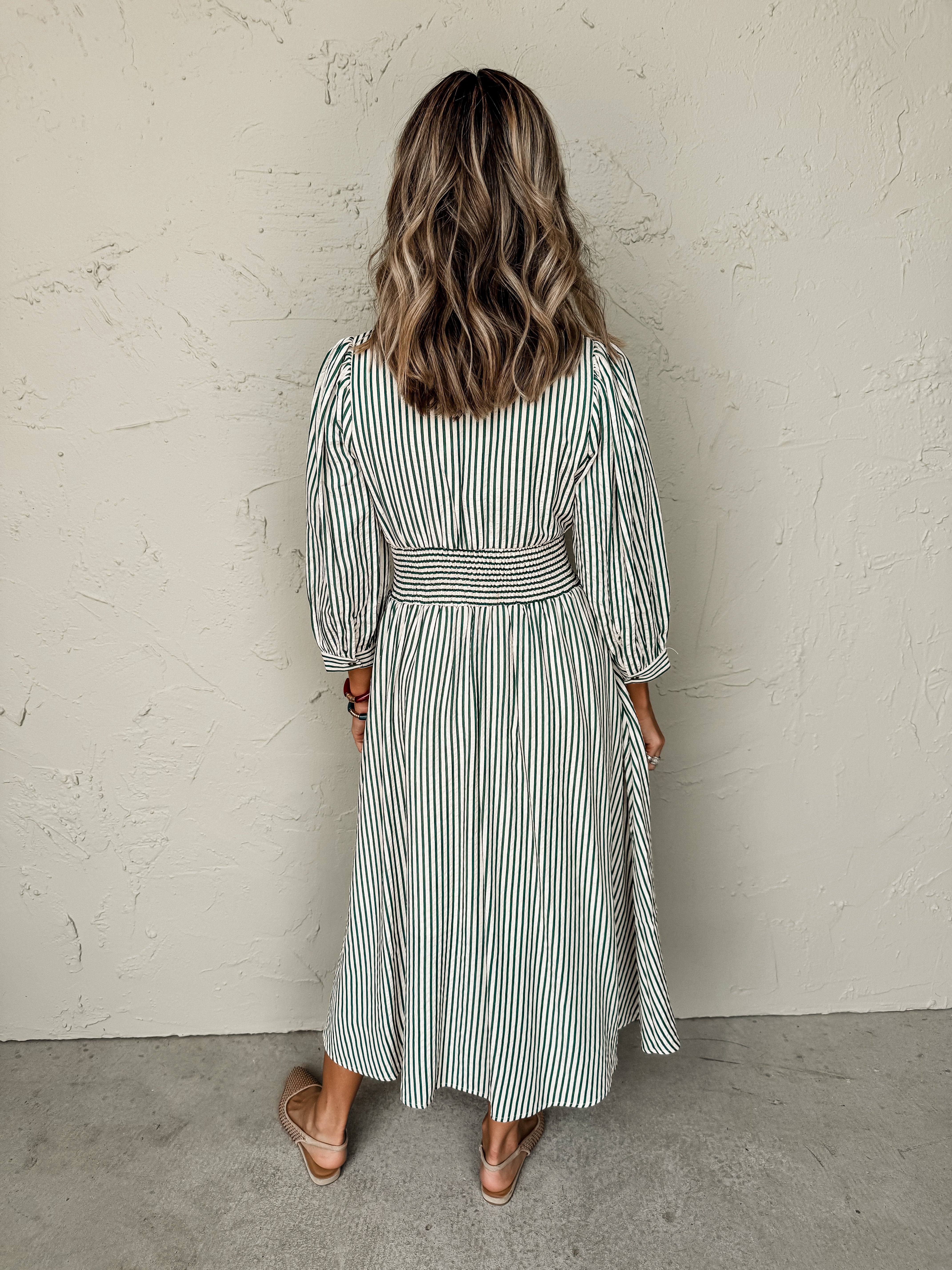 Effortless Chic Striped Midi Dress