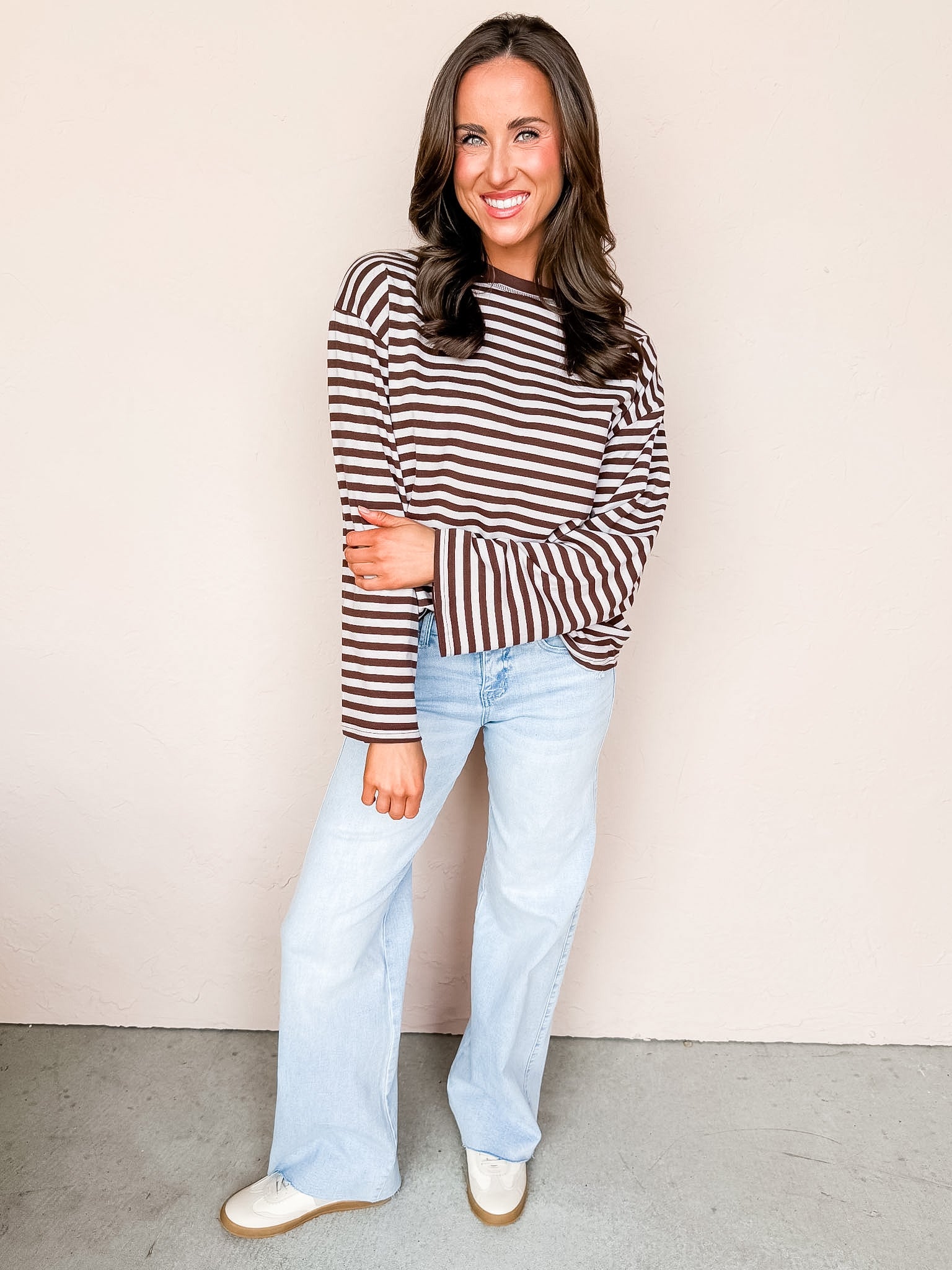 Elias Long Sleeve Striped Top