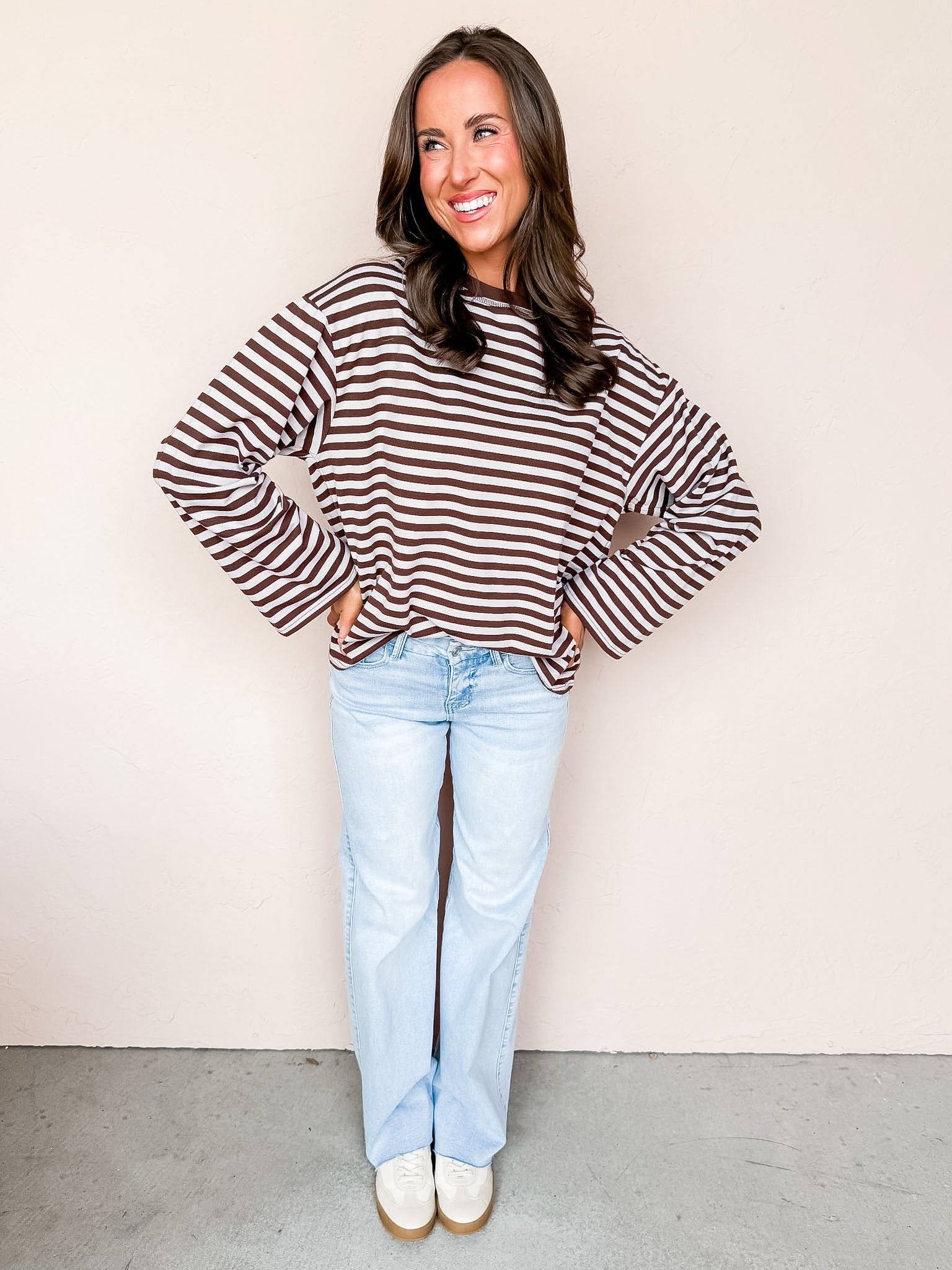 Elias Long Sleeve Striped Top