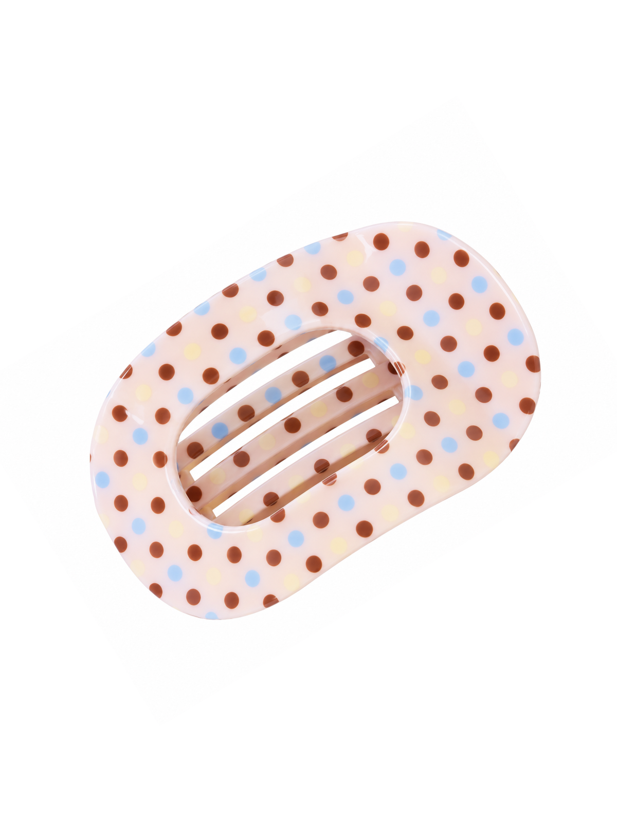 Elizabeth Jumbo Flat Oval Hair Clip-Lavender