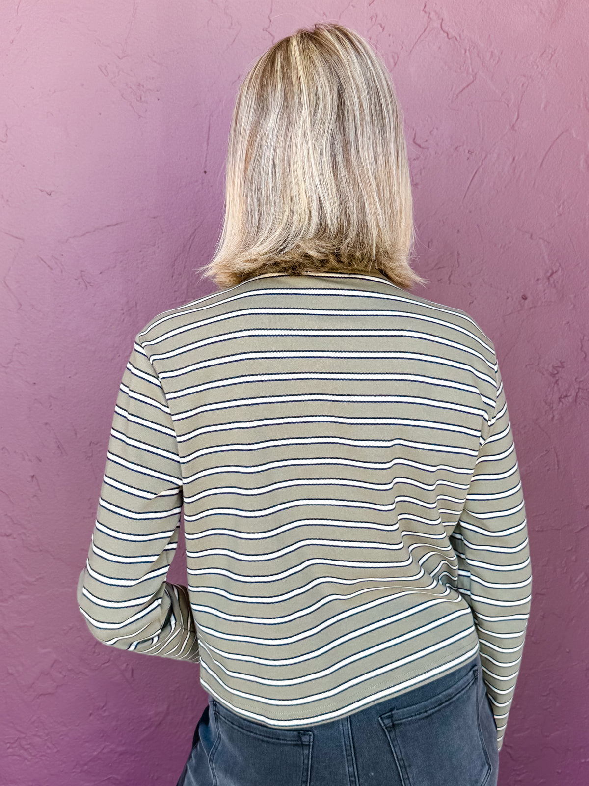 Ellanor Long Sleeve Striped Top