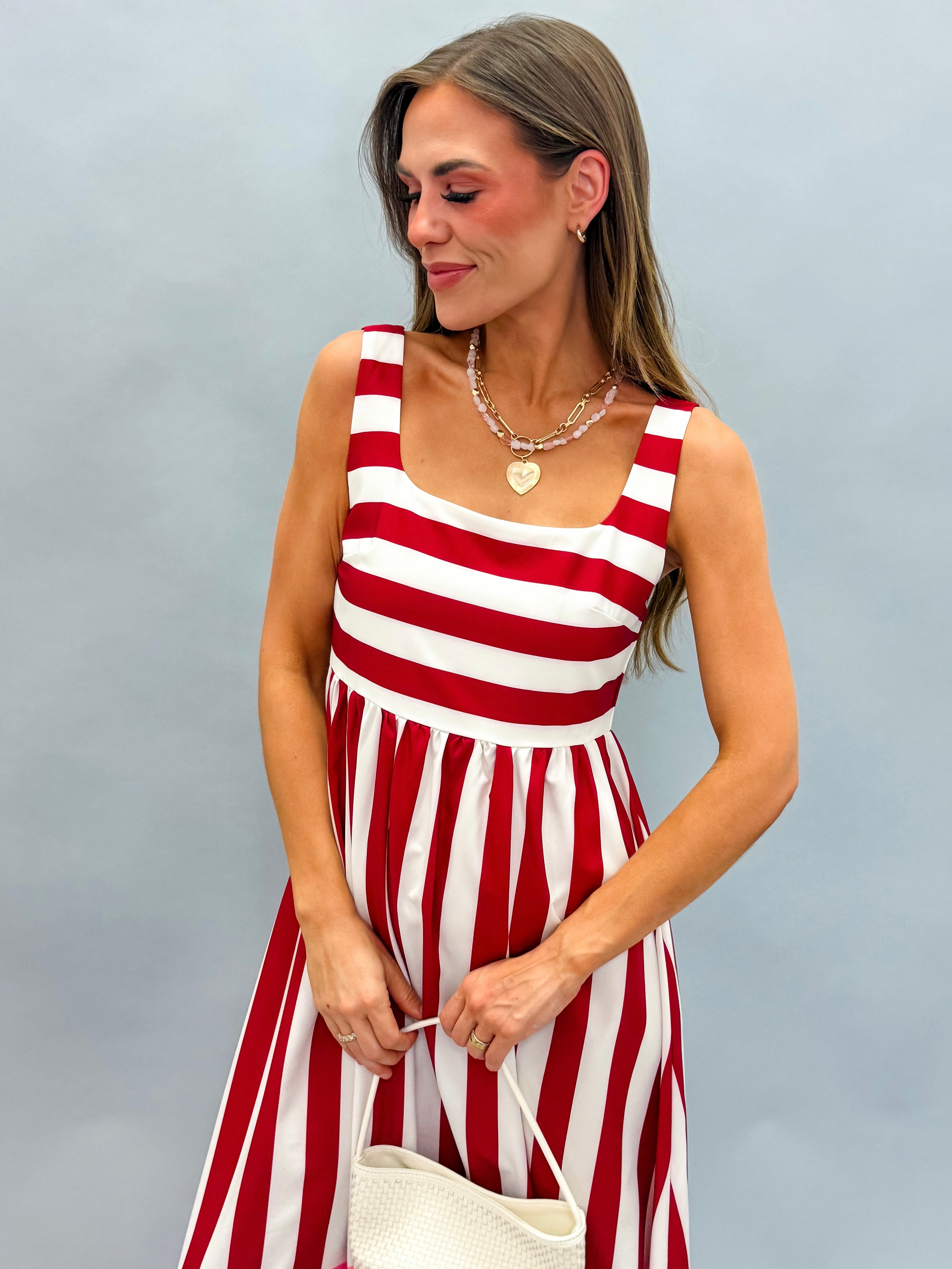 Ellie Striped Midi Dress